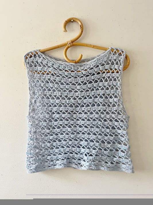 Sunwashed Hand Crochet Top| S/M