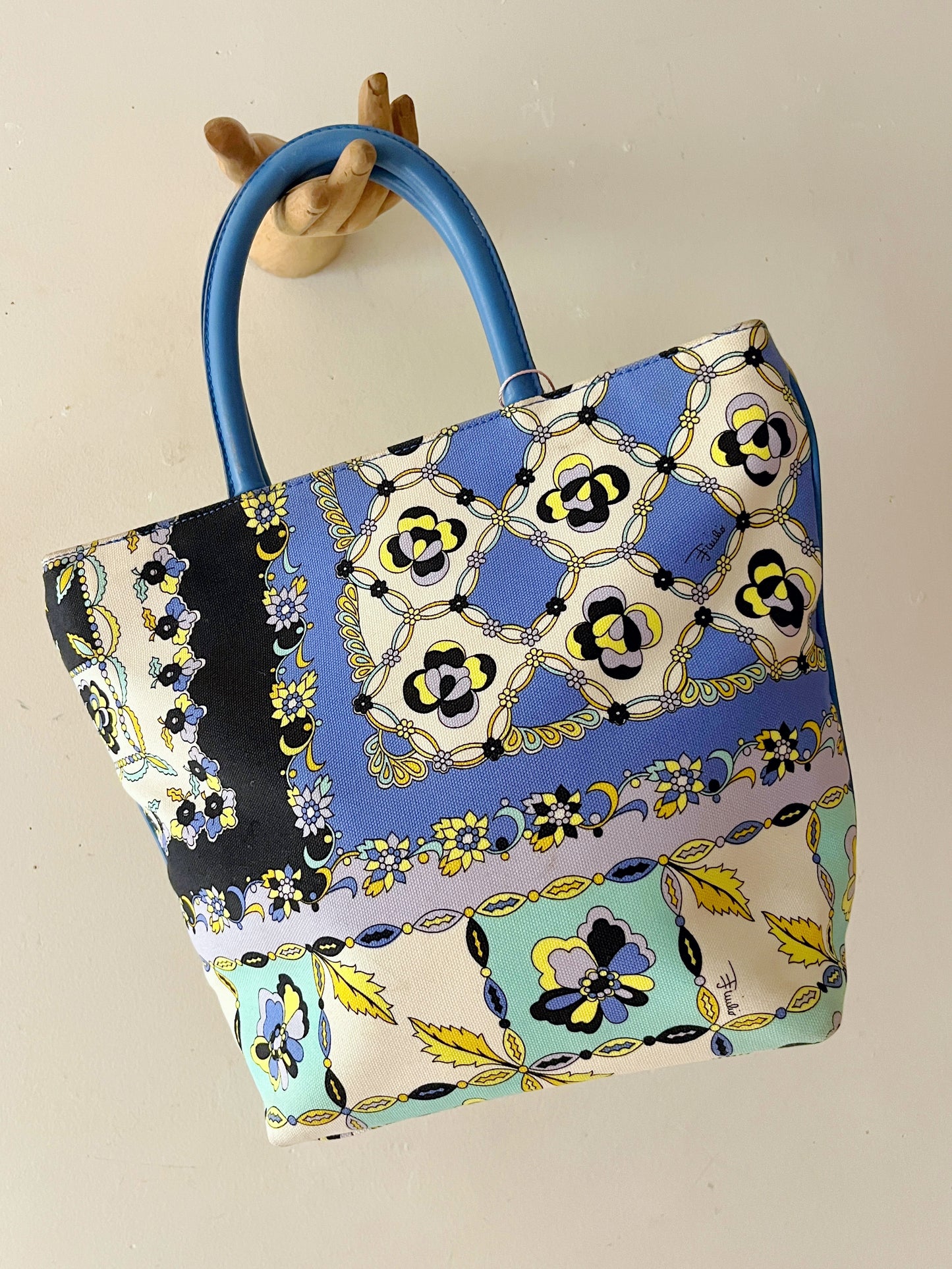 Emilio Pucci Printed Canvas Tote Bag
