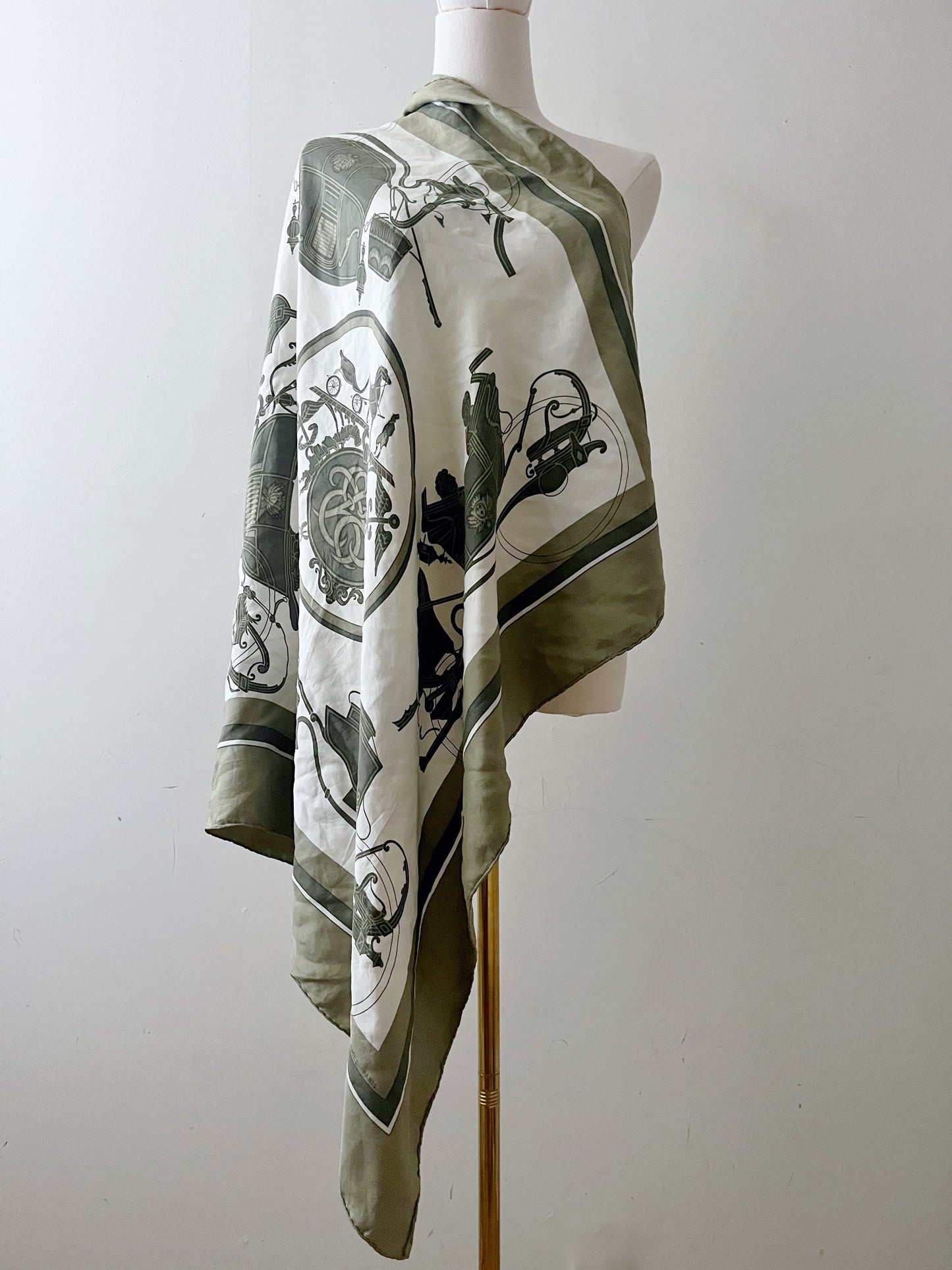 Hermes Paris Silk Scarf 34" Square