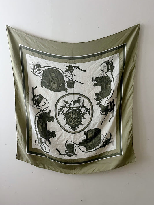 Hermes Paris Silk Scarf 34" Square