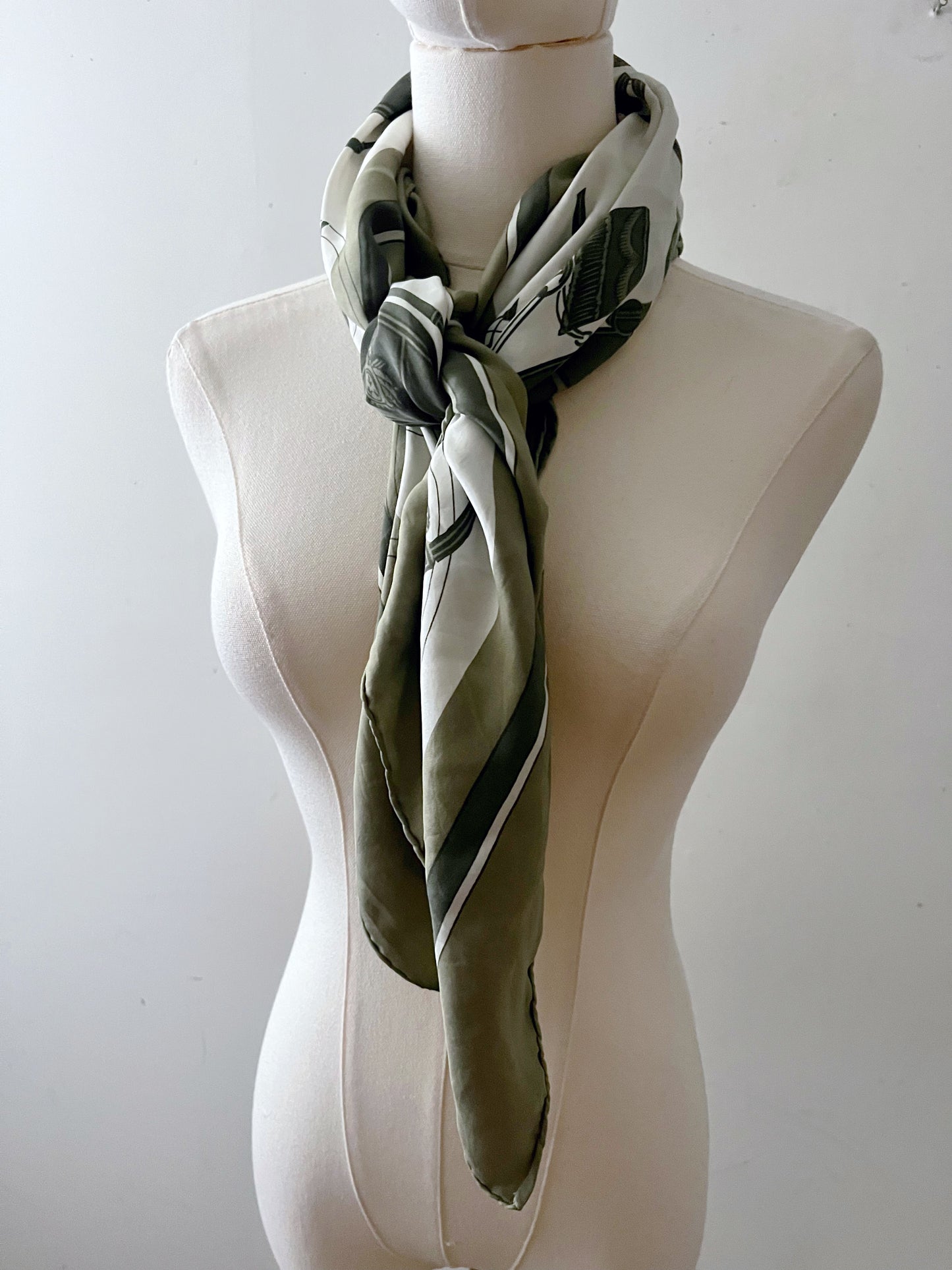 Hermes Paris Silk Scarf 34" Square