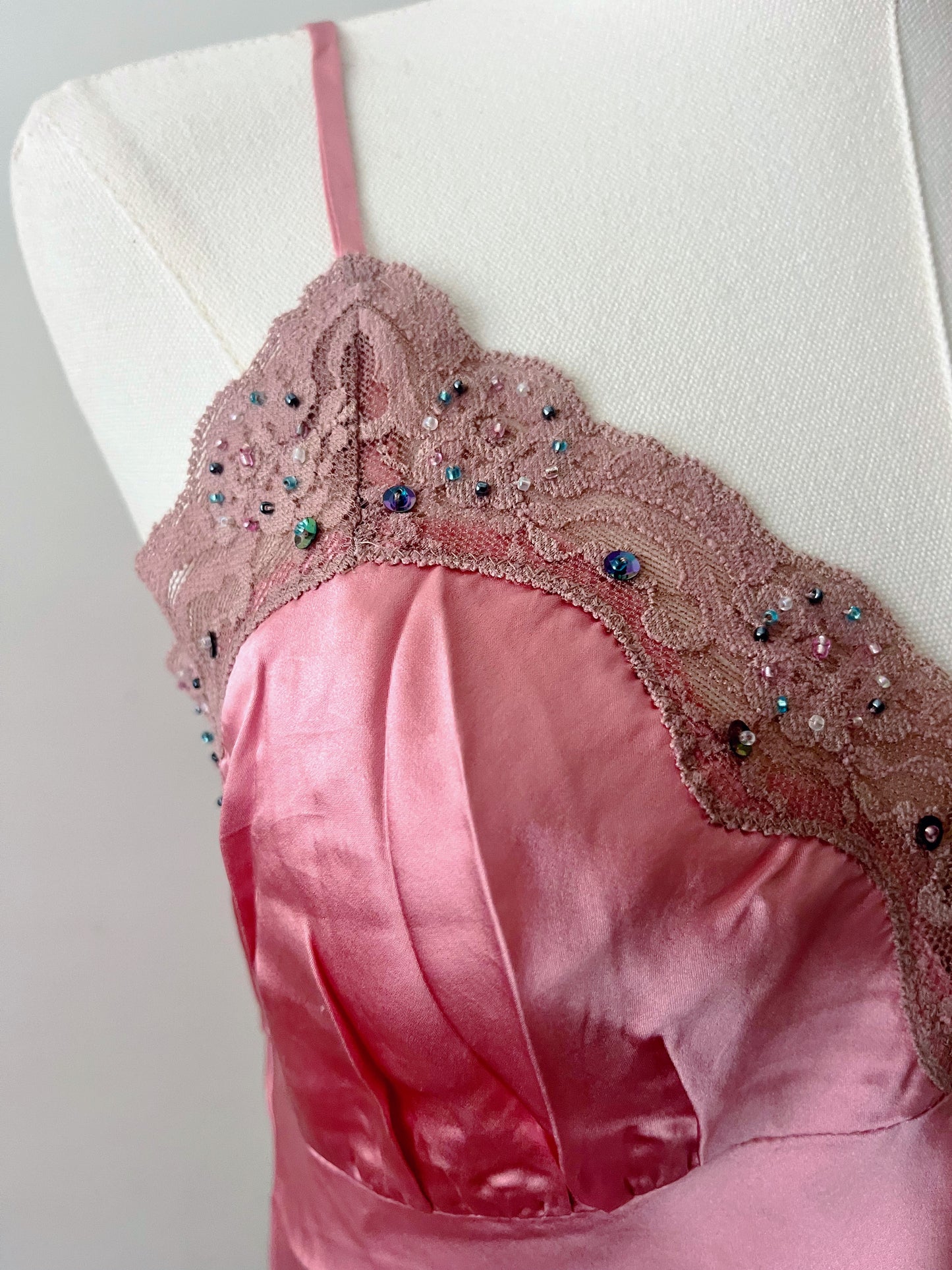 Gold Hawk Silk Cami Rose Mauve