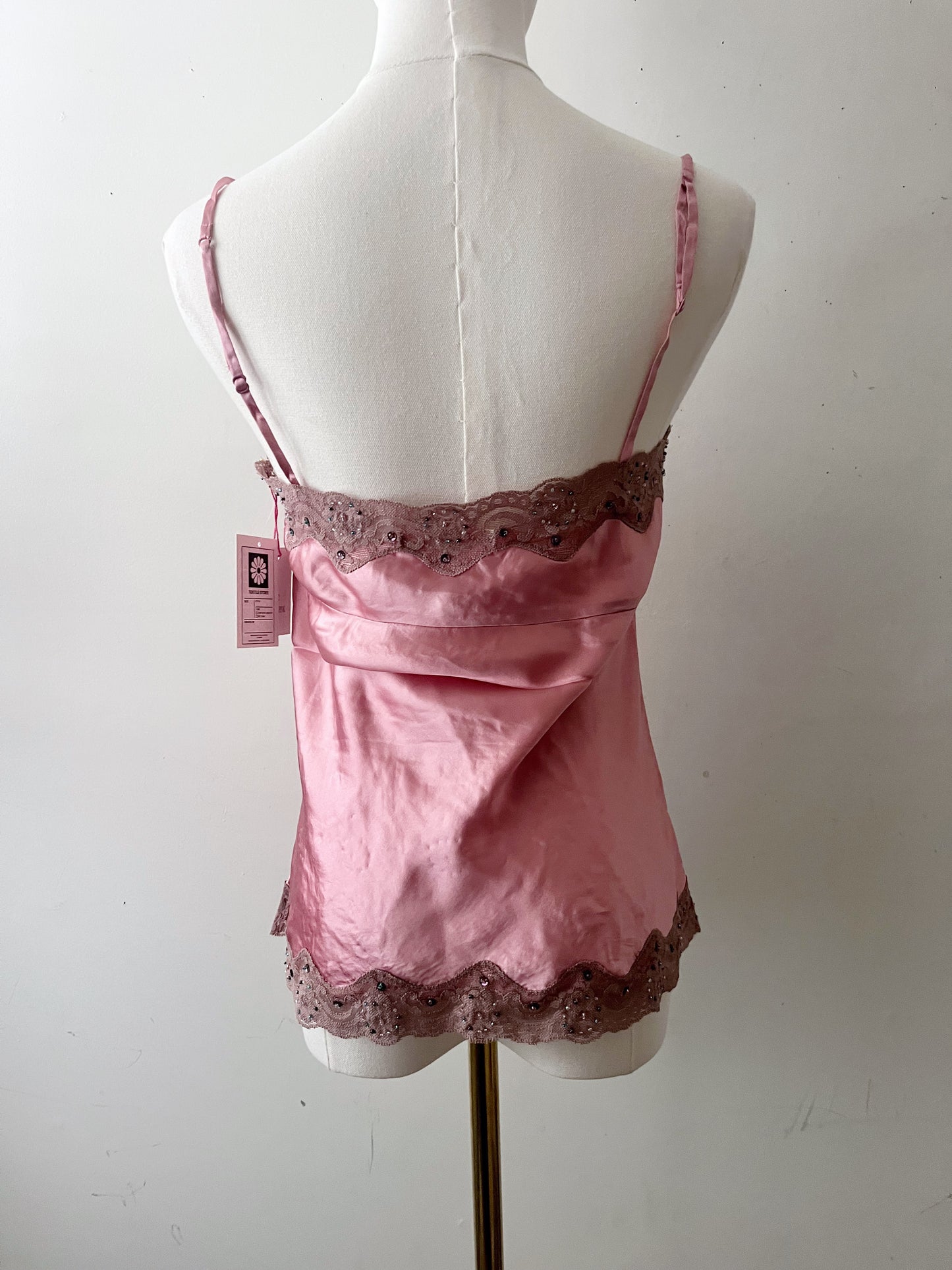 Gold Hawk Silk Cami Rose Mauve