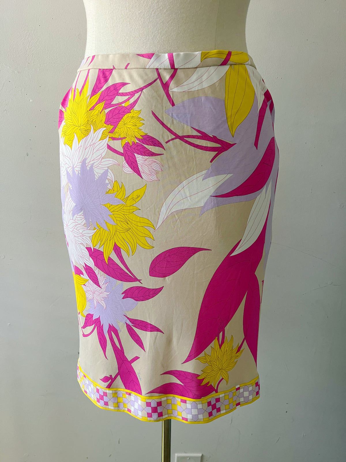 Emilio Pucci Jersey Silk Skirt| M/L