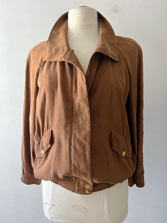 Burberry Brown Sports Zip Jacket| Medium