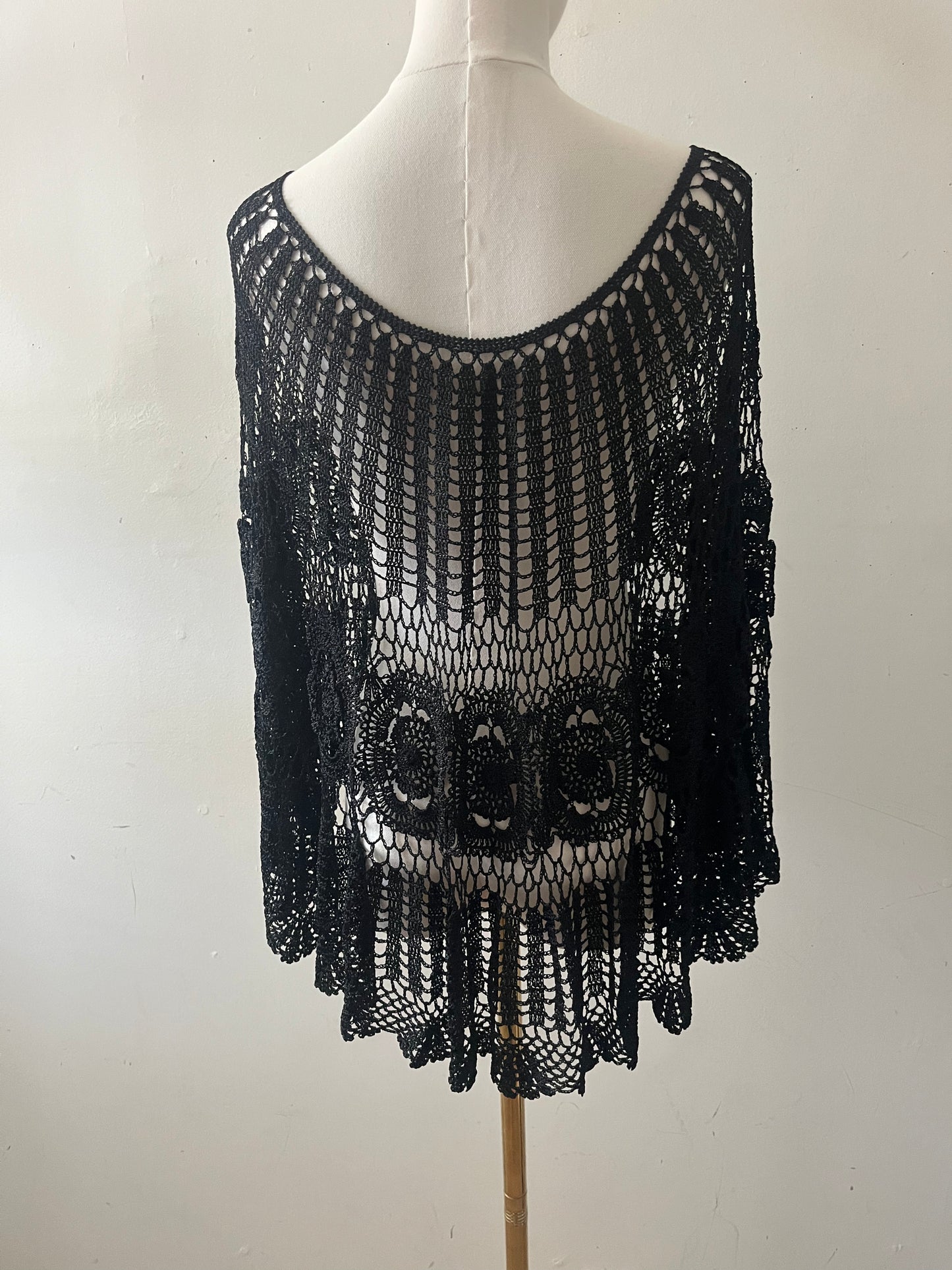 Crochet Cape Poncho Top| One size