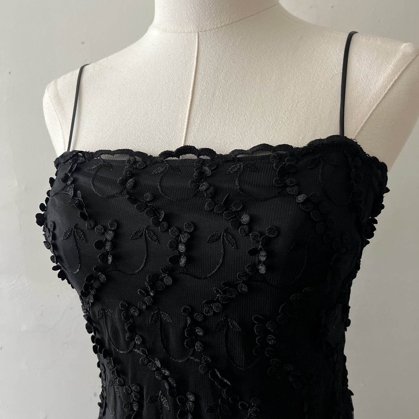 3D Floral Mesh Dress| Small