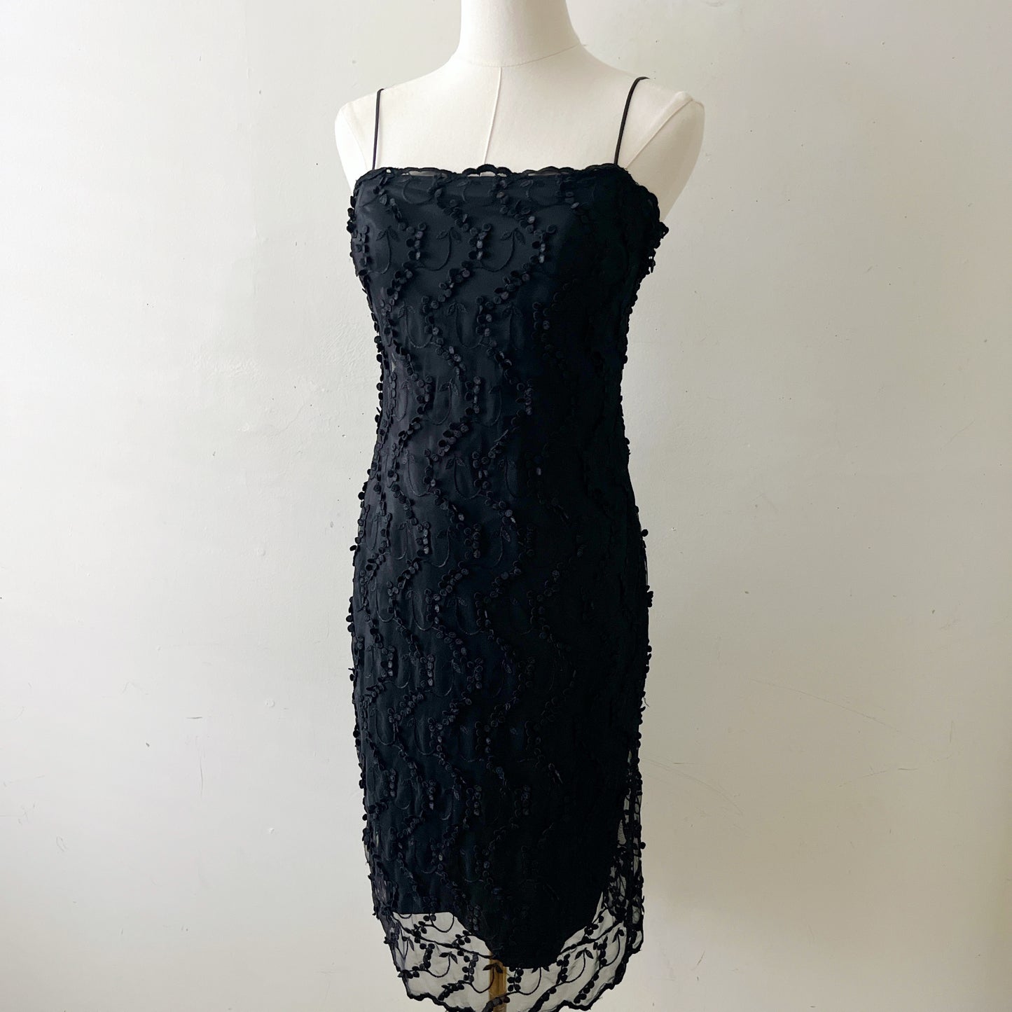 3D Floral Mesh Dress| Small