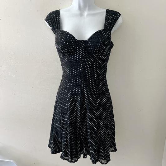 Polka Dot Mesh Dress| S/M
