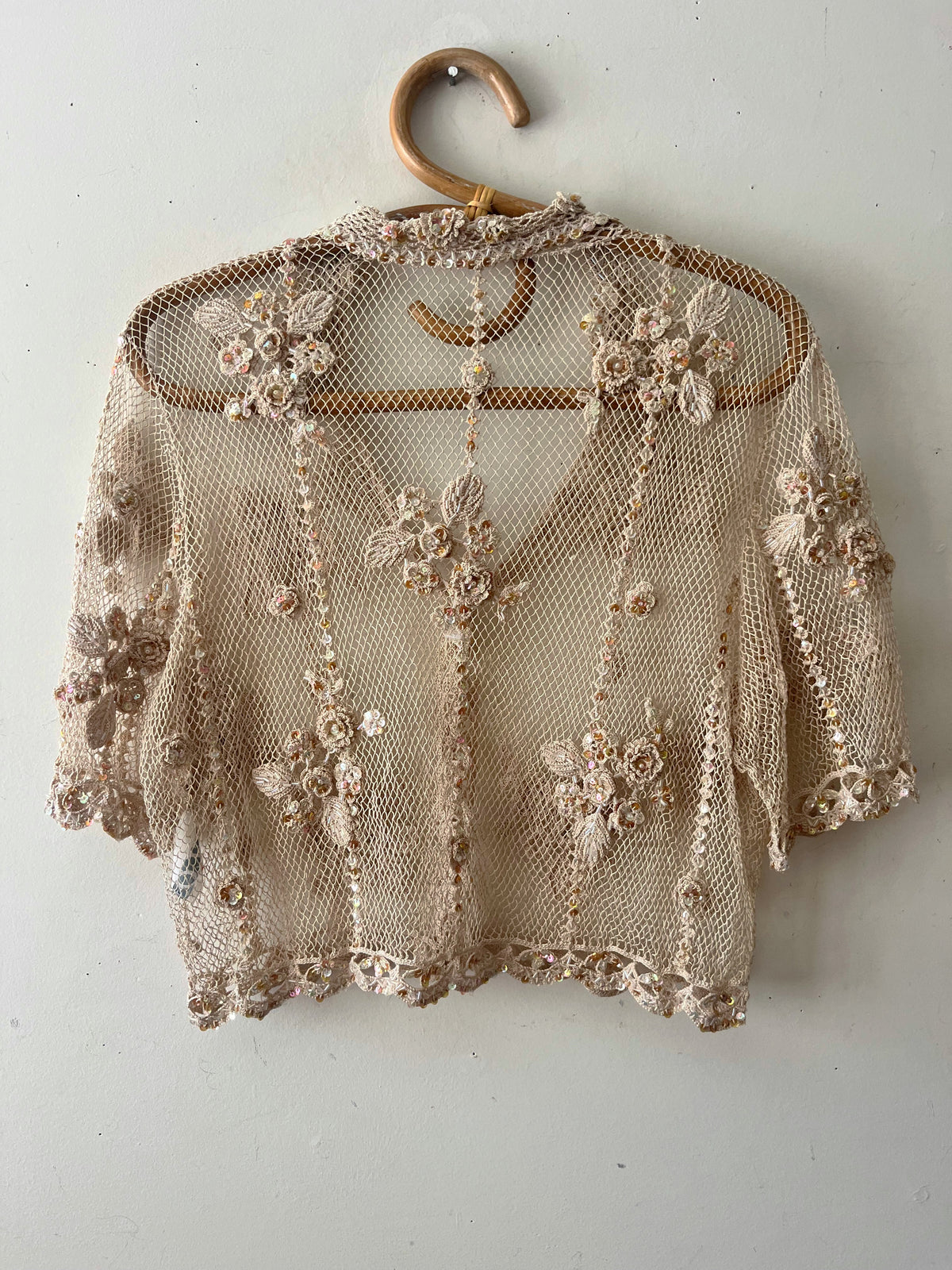 Fishnet Top With Roses Crochet Floral Fishnet Top| Medium – TEXTILE STORIE