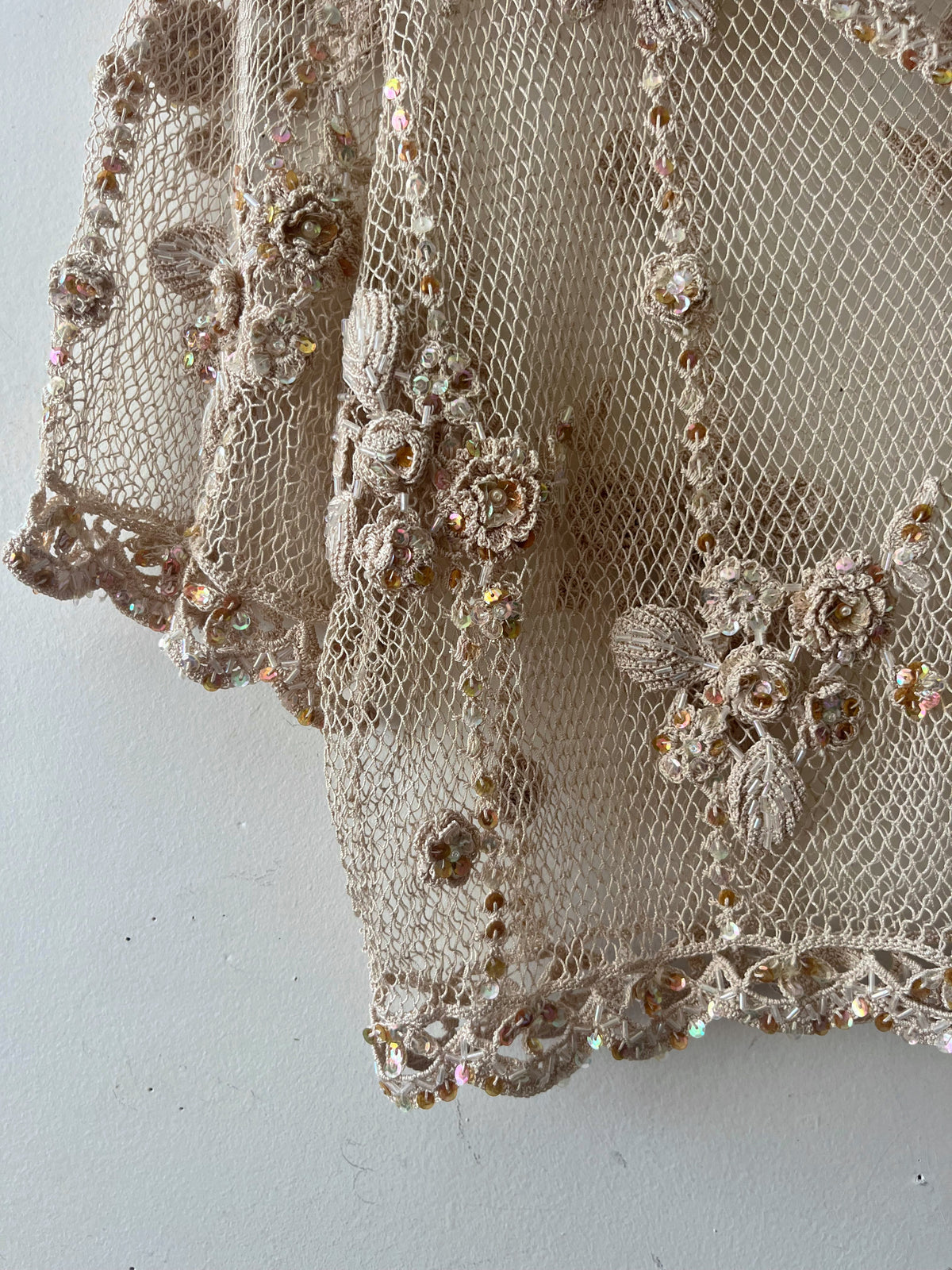 Fishnet Top With Roses Crochet Floral Fishnet Top| Medium – TEXTILE STORIE
