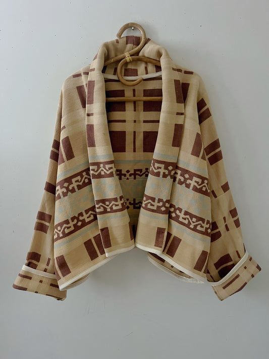 Latte Cream Camp Cardie Jacket| One Size