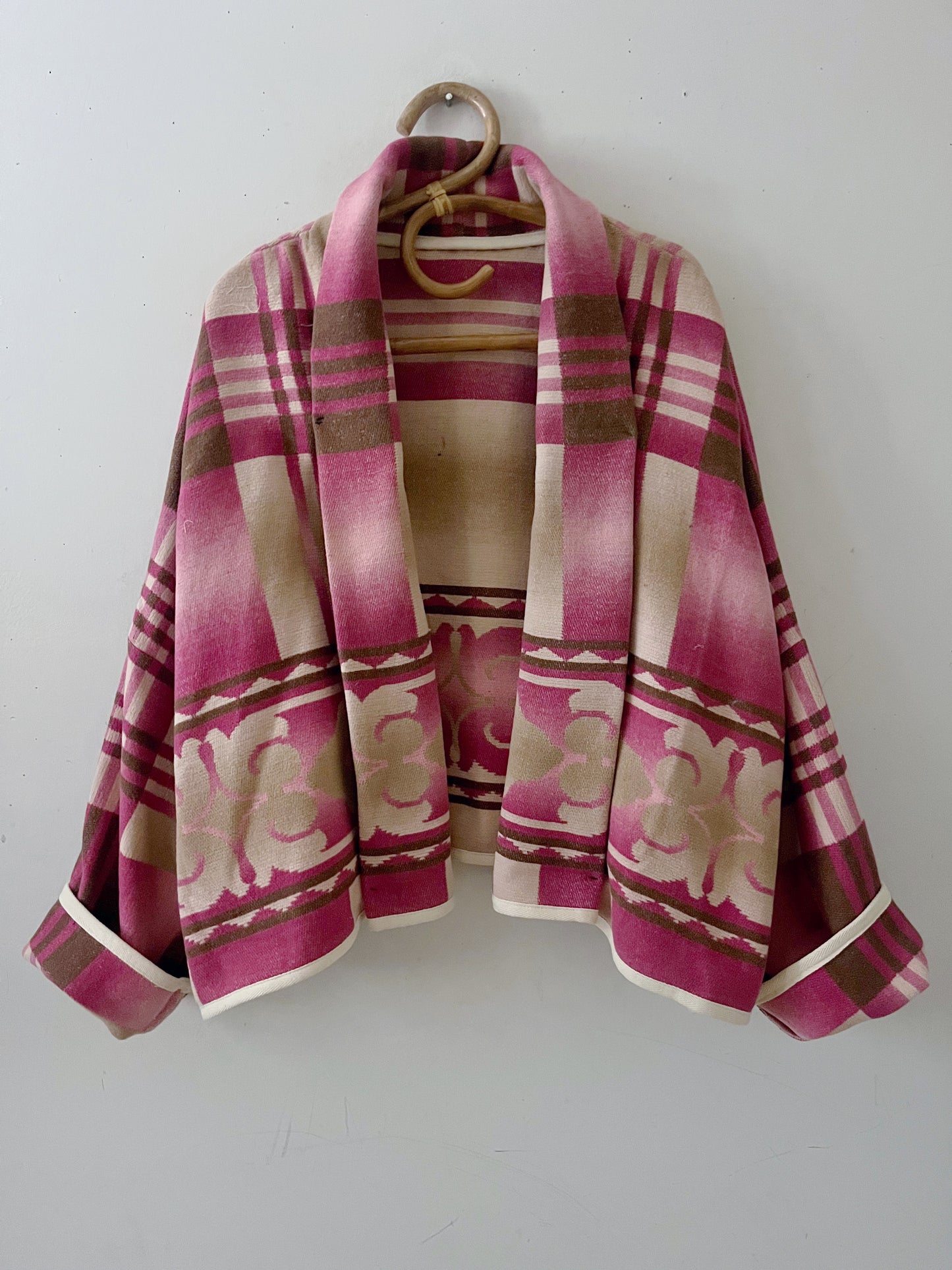 Rasberry Cream Camp Cardie Jacket| One Size