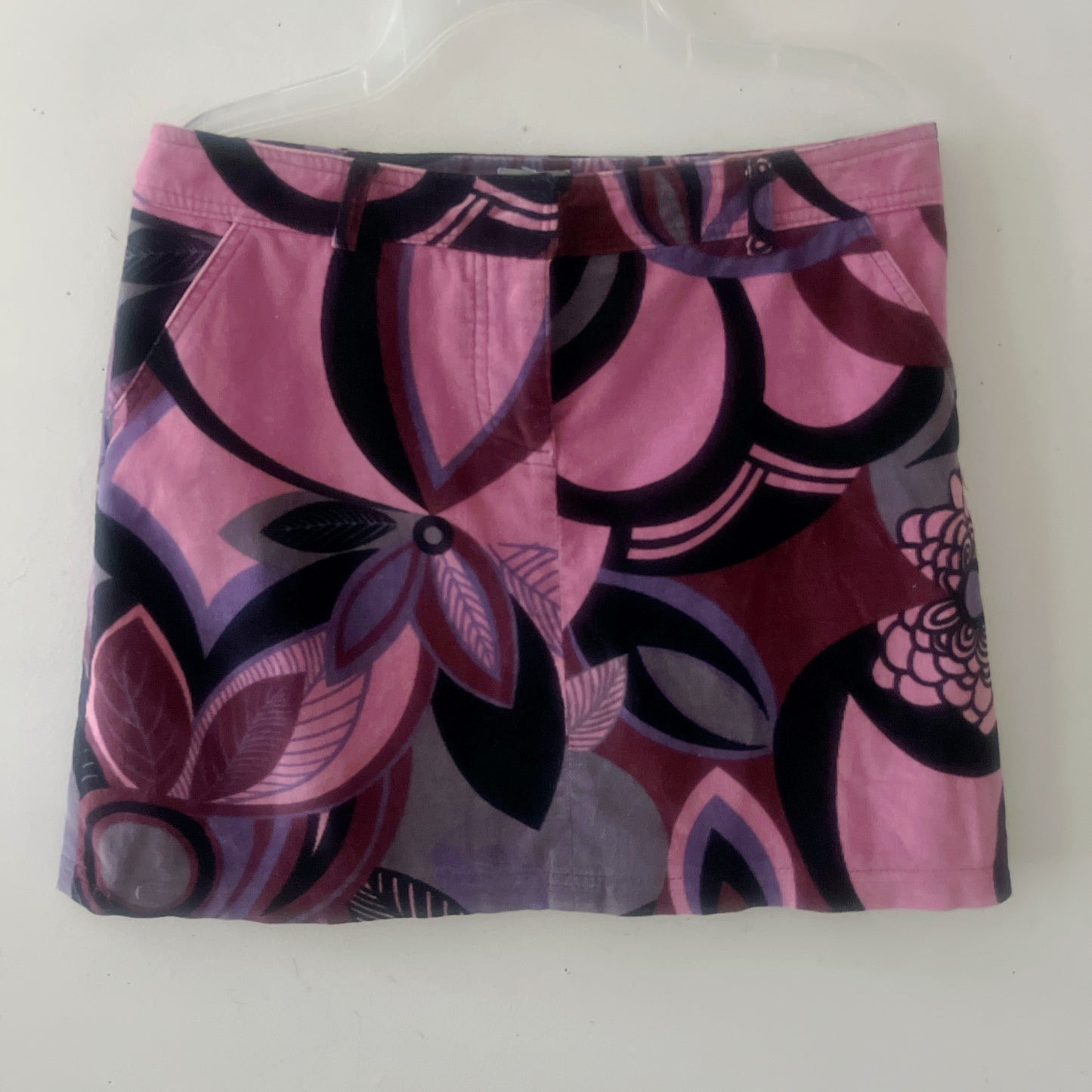 Mod Velvet Mini Skirt | Small