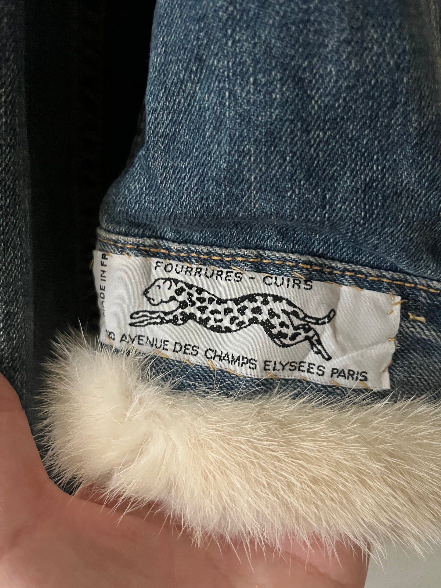 Minx Fur Levi's Denim Jacket| S/M