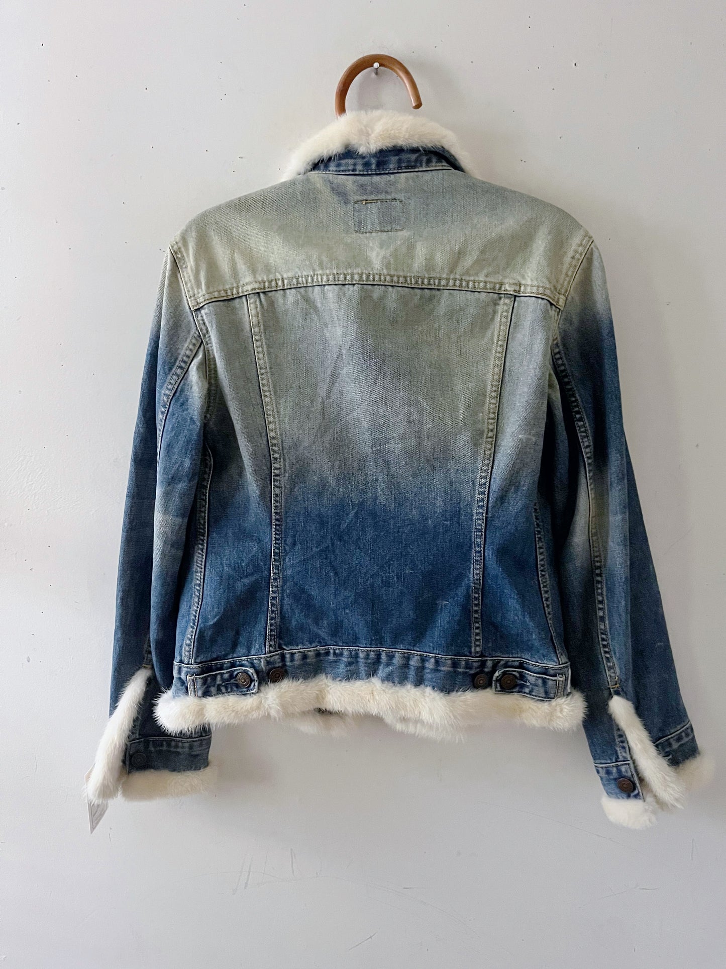 Minx Fur Levi's Denim Jacket| S/M