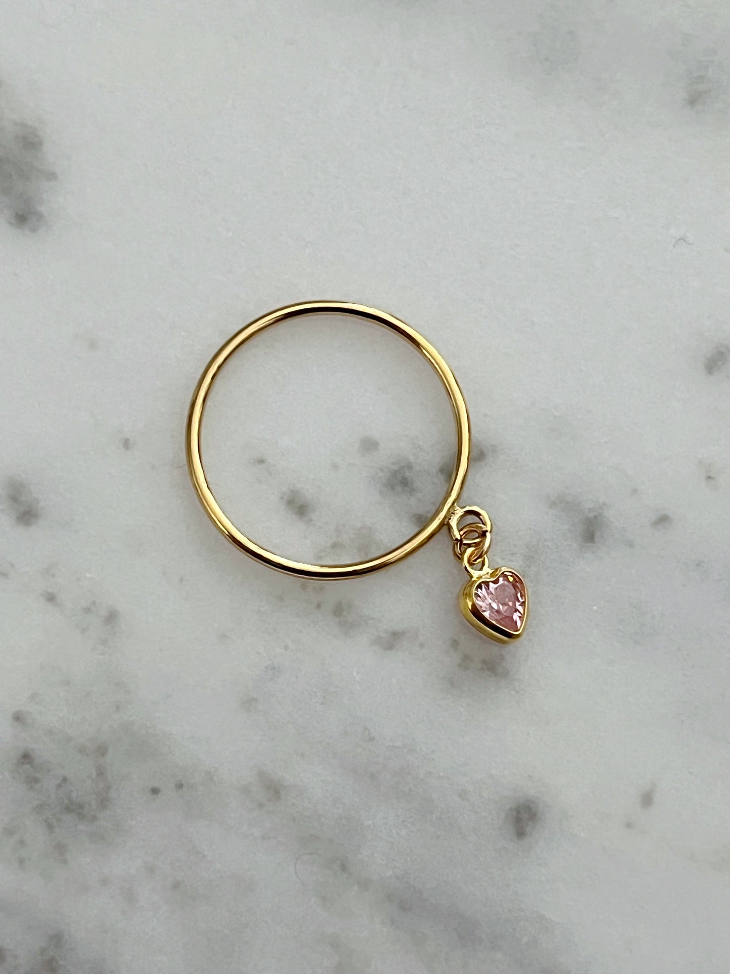 Lucky Charm Ring Pink Heart| Size 5
