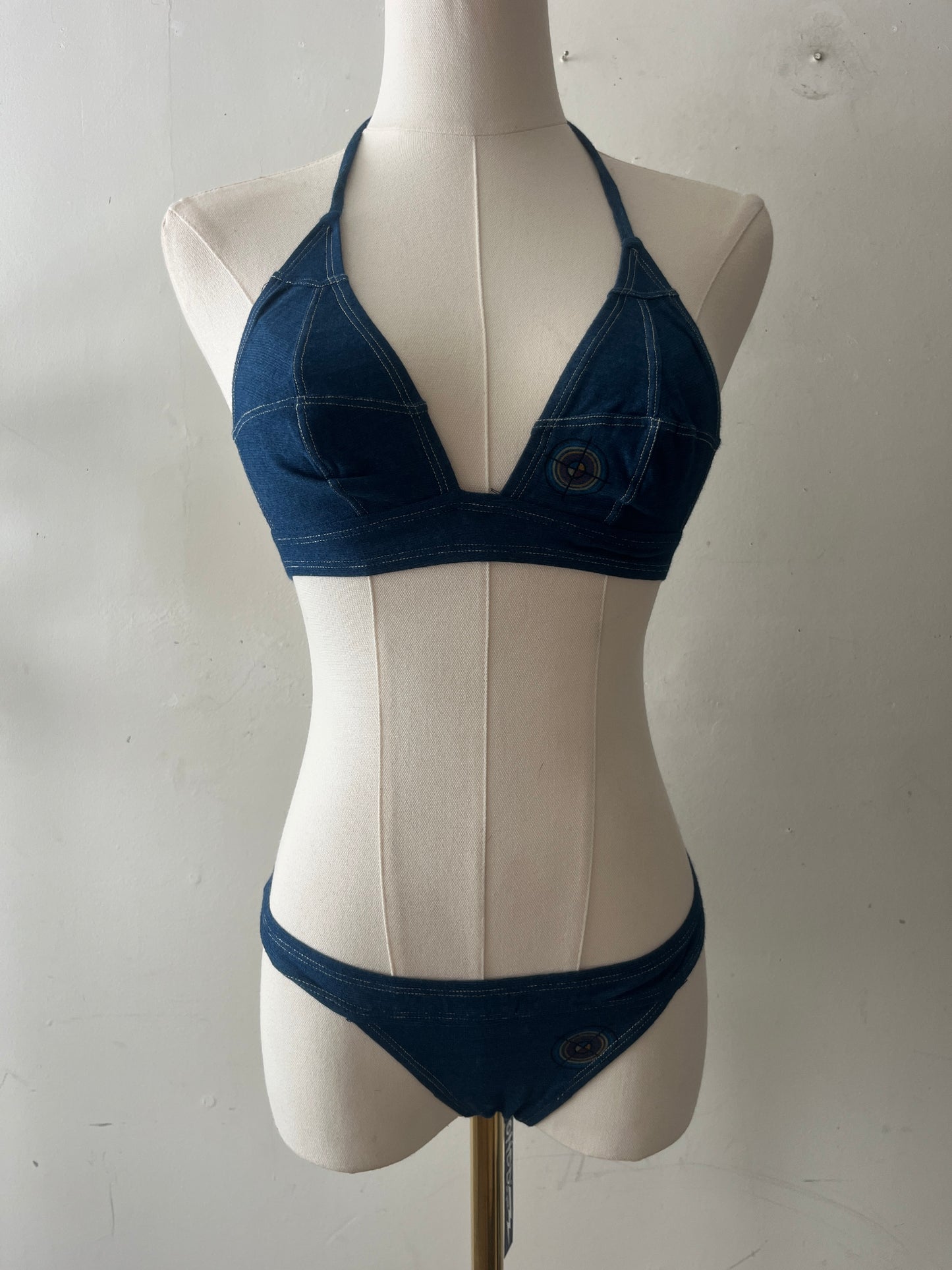 OHDD Denim like Cotton Swim Set Bikini| XS/S