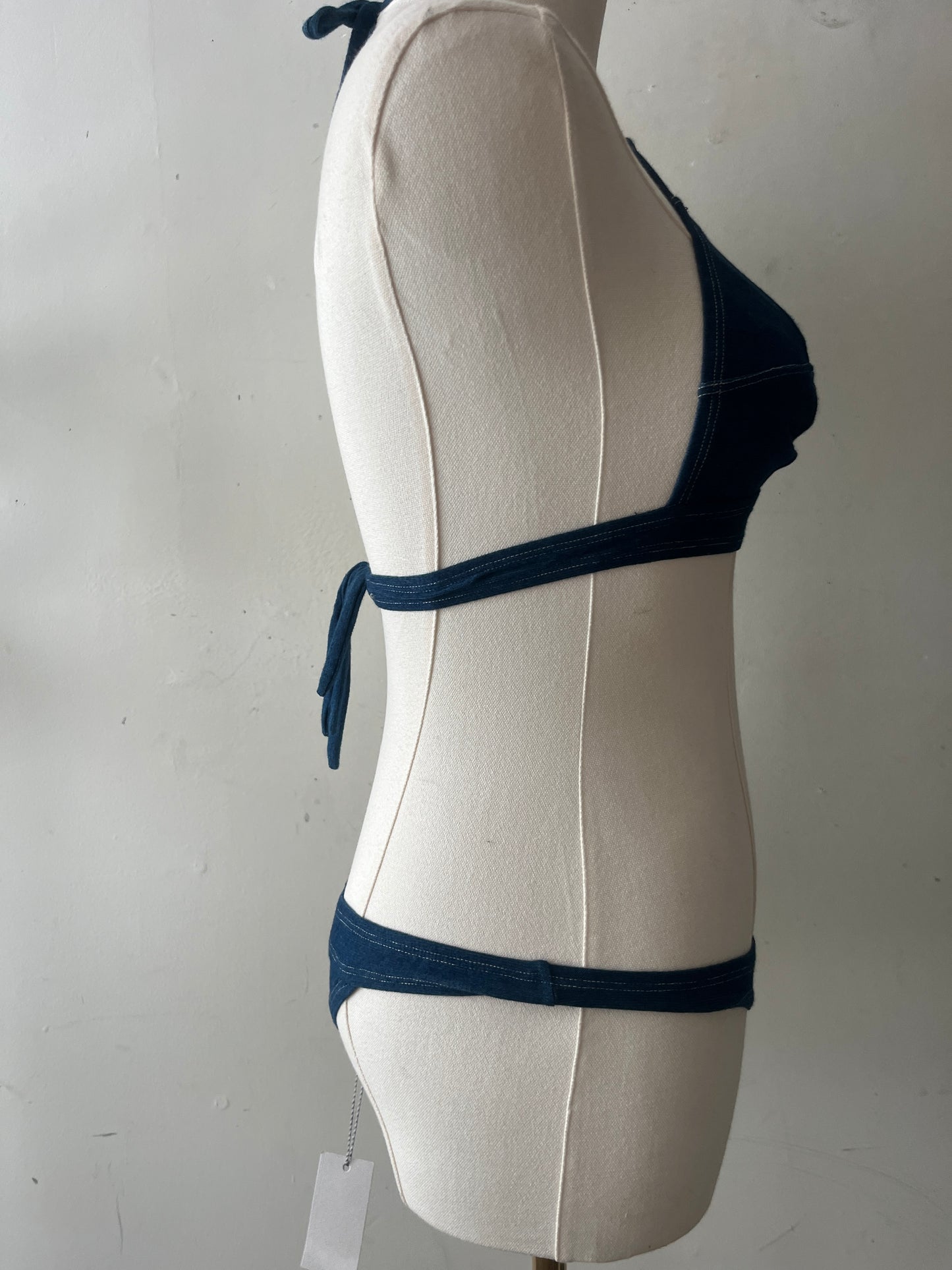 OHDD Denim like Cotton Swim Set Bikini| XS/S