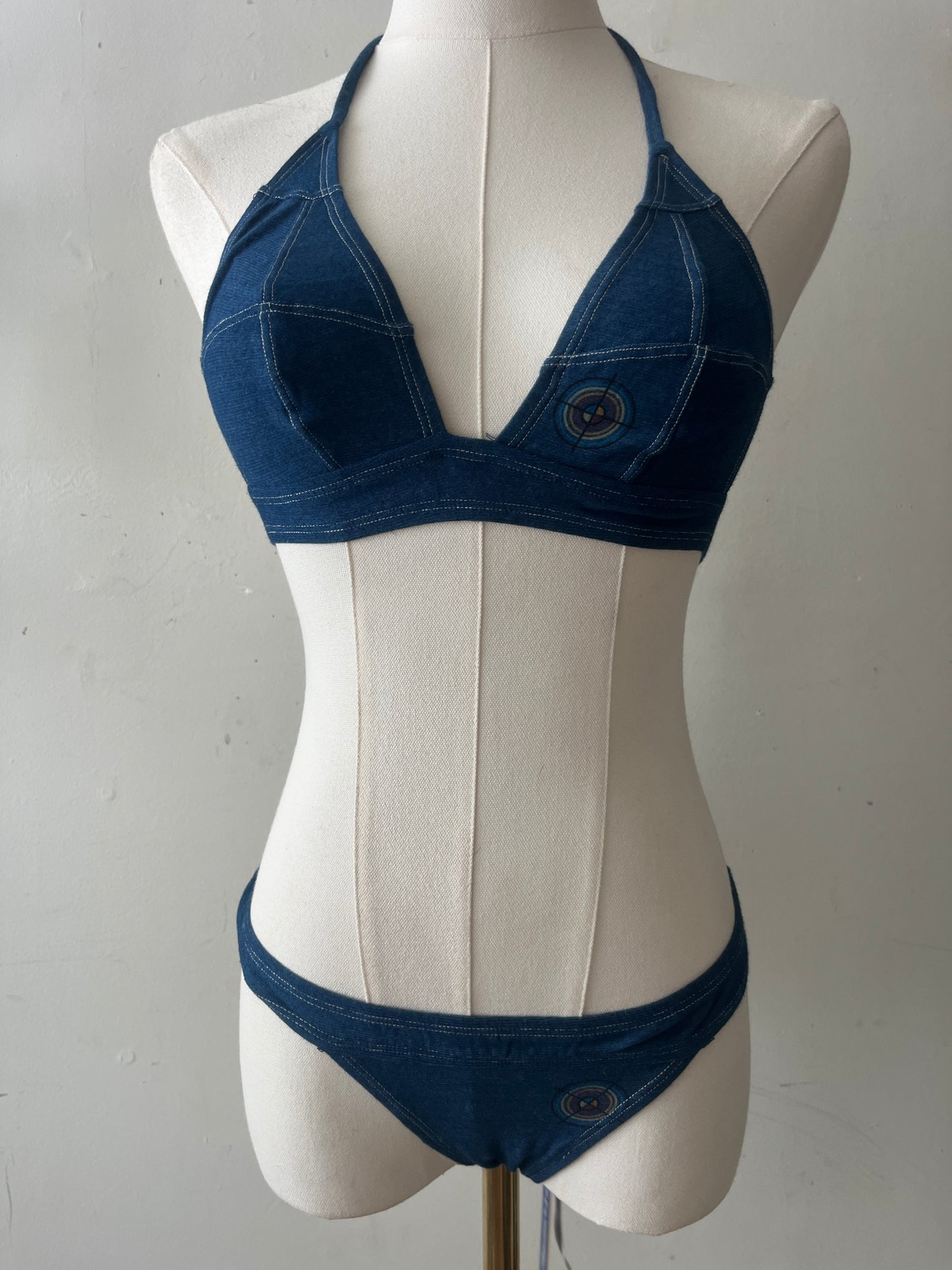 OHDD Denim like Cotton Swim Set Bikini| XS/S
