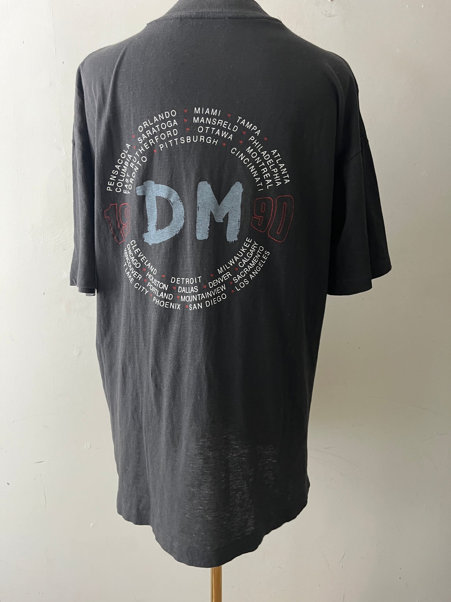 90s Black Depeche Mode Violator World Tour Band Tee| One size