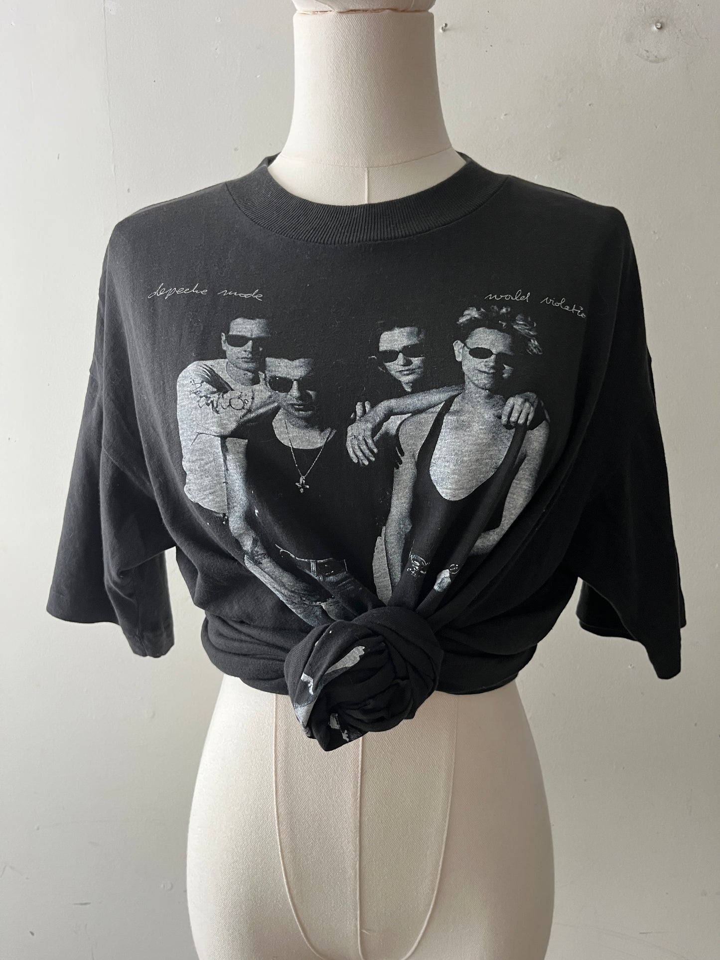 90s Black Depeche Mode Violator World Tour Band Tee| One size