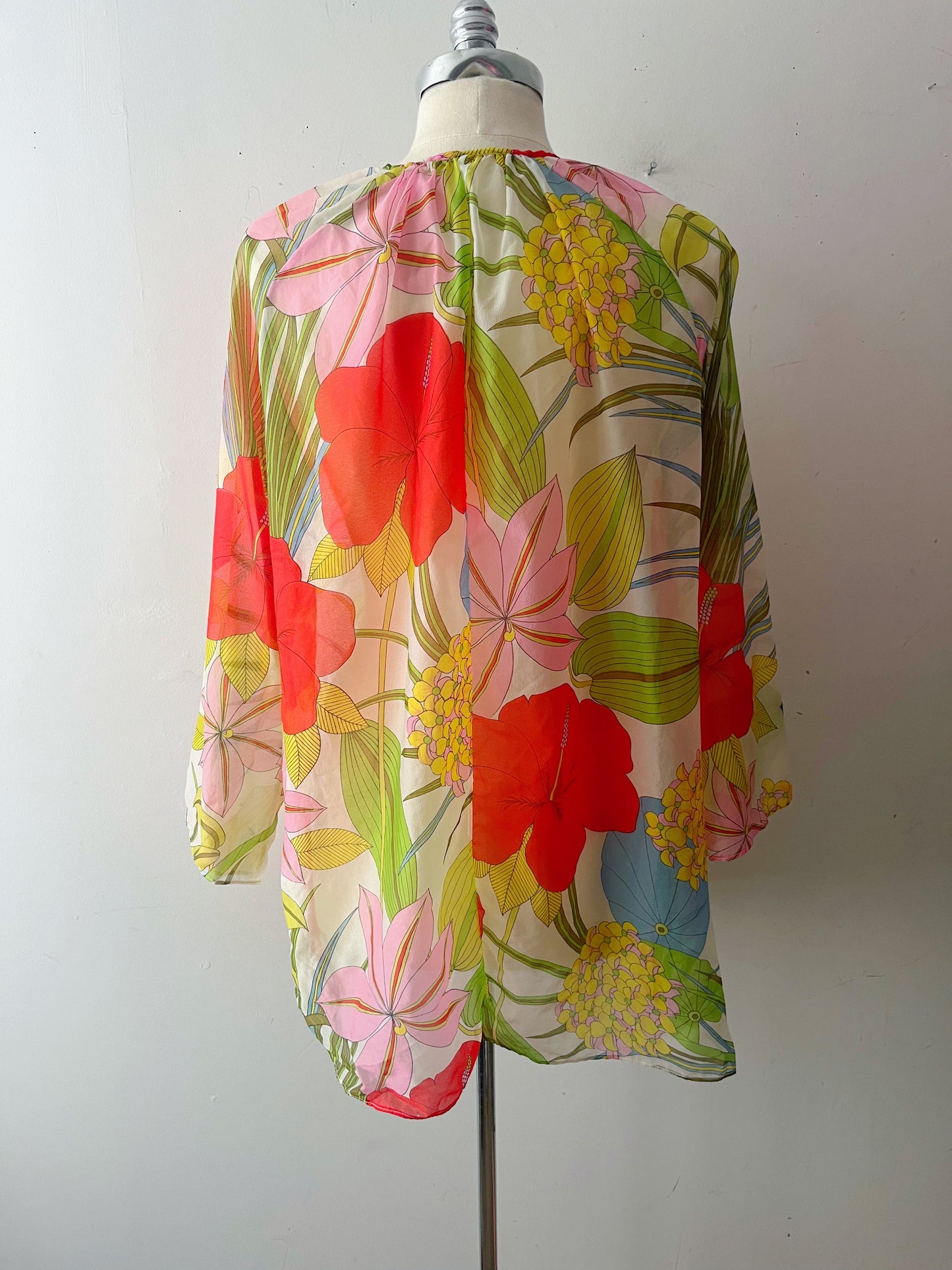 Sheer Floral Jacket Cover