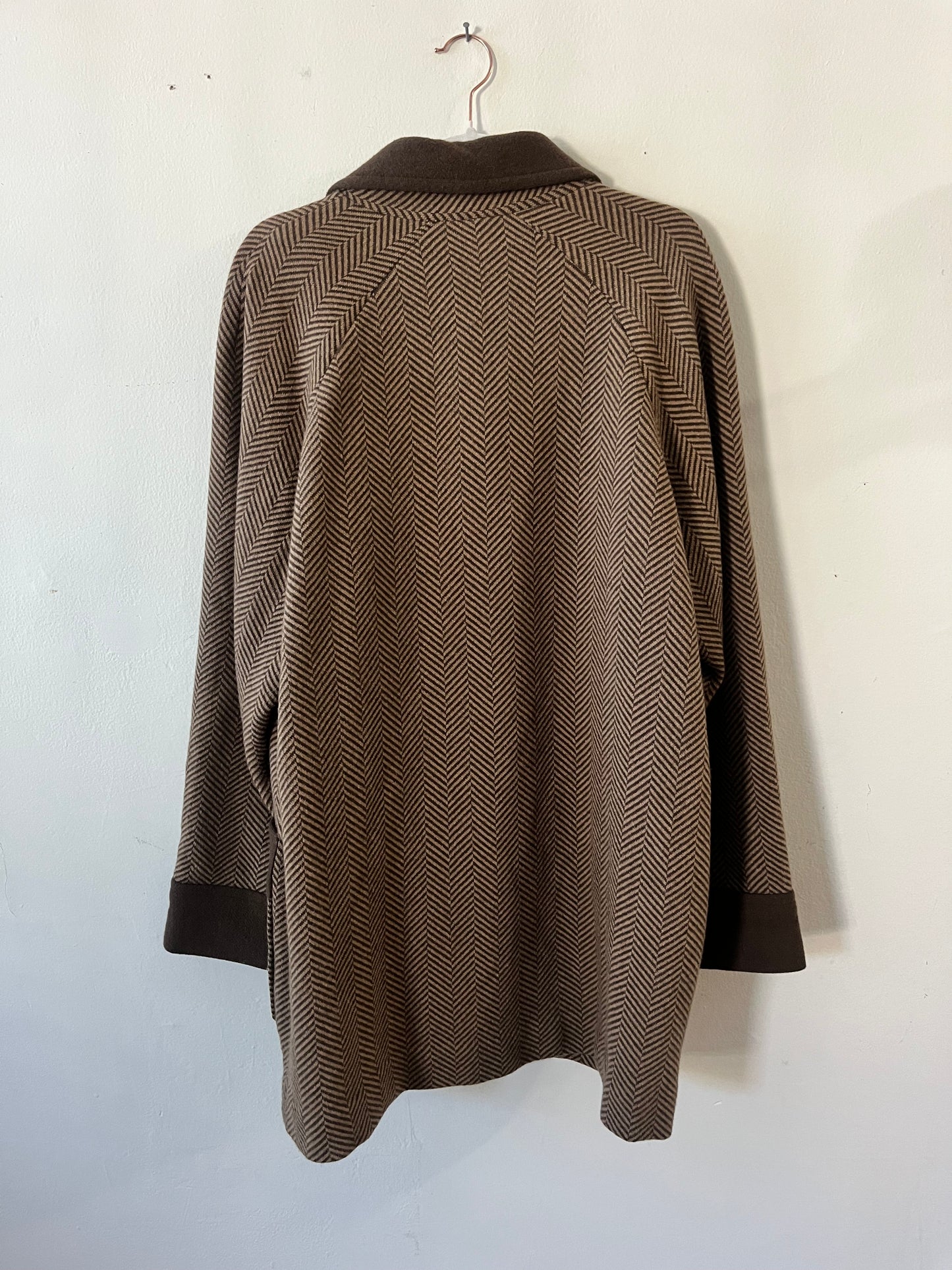 Pierre Cardin Herringbone Wool Knit Jacket| L/XL