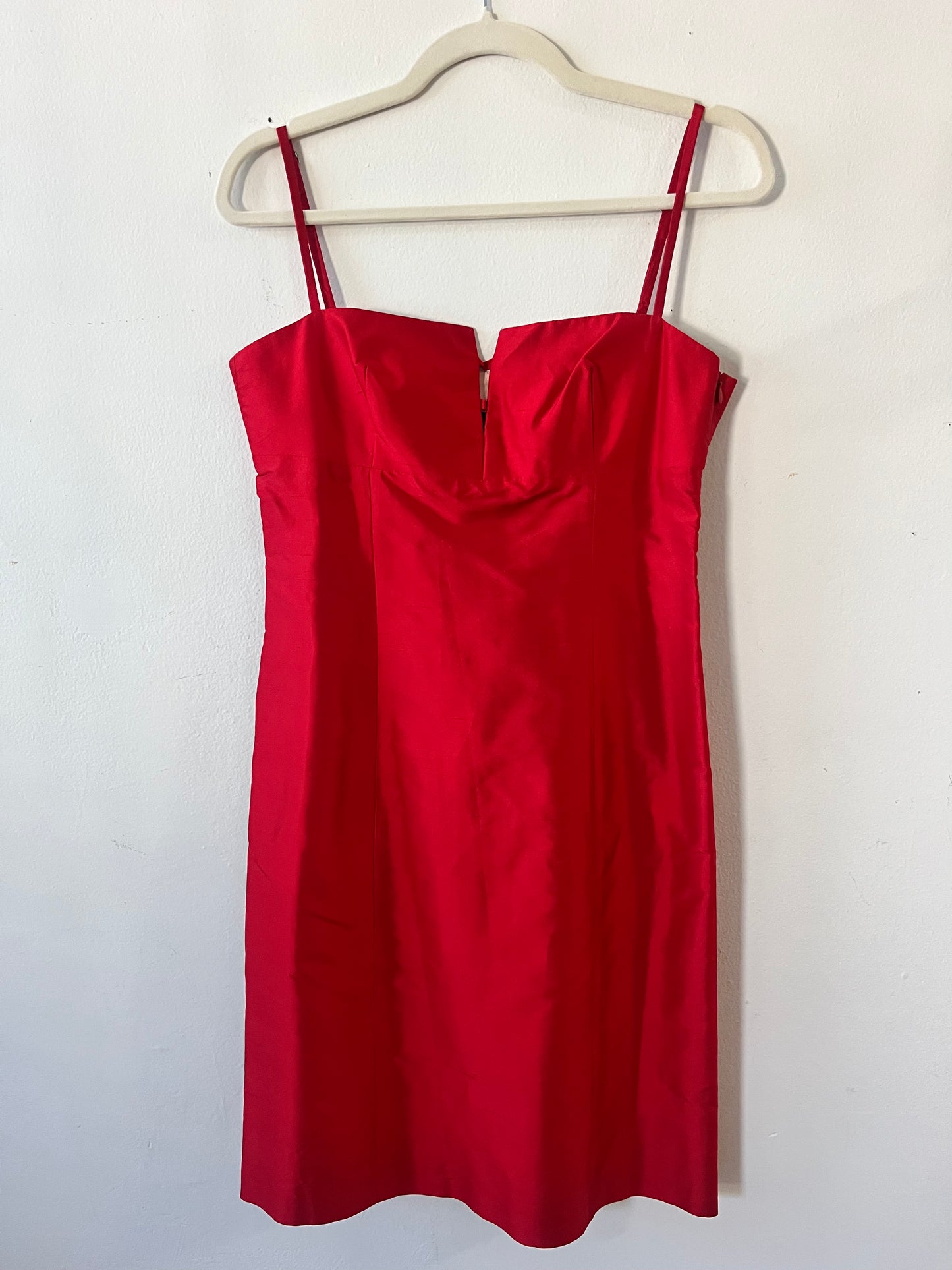 Paris Silk Dupioni Candy Apple Dress| Small