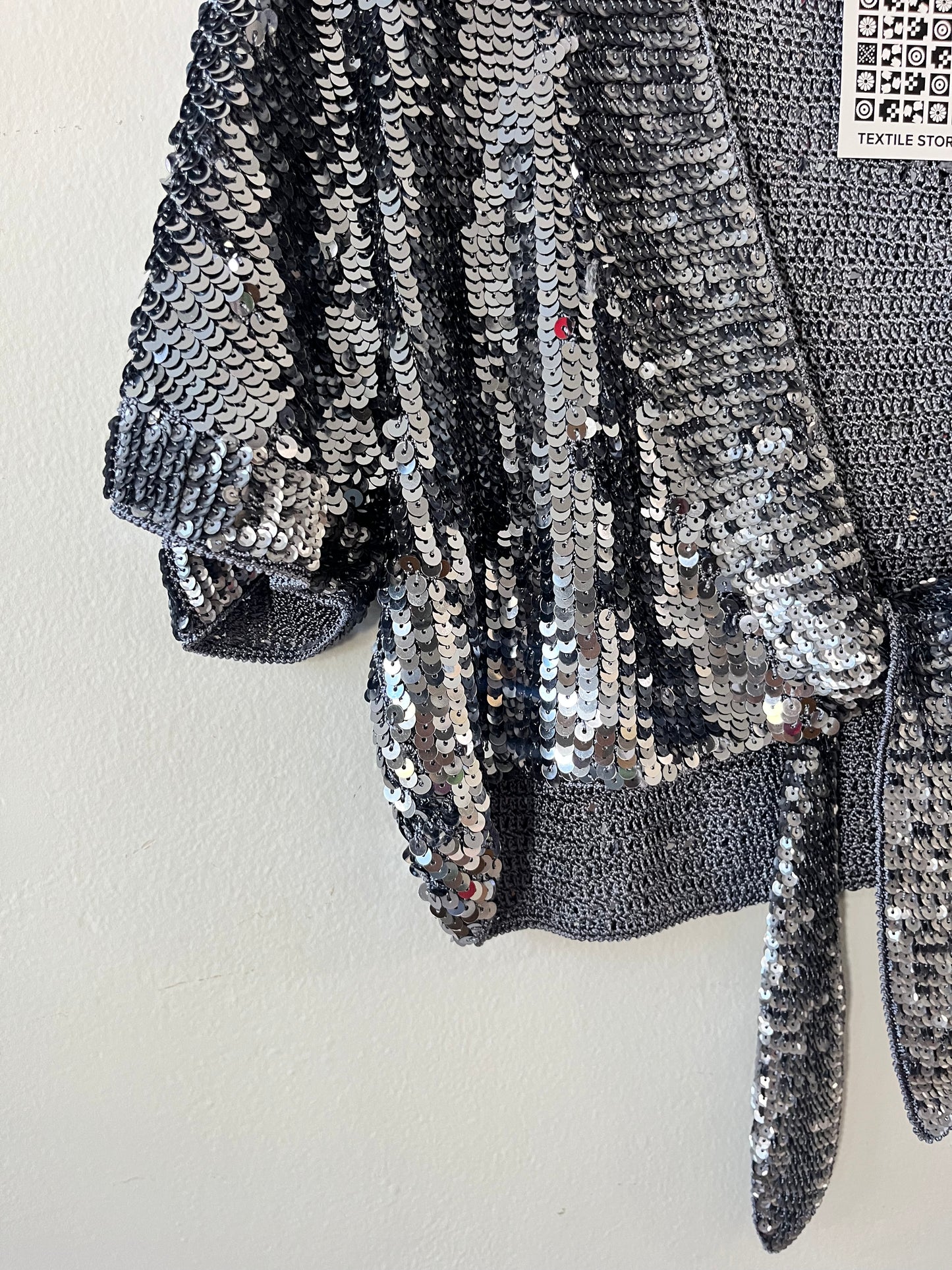 Crochet Sequin Topper Bolero | Medium