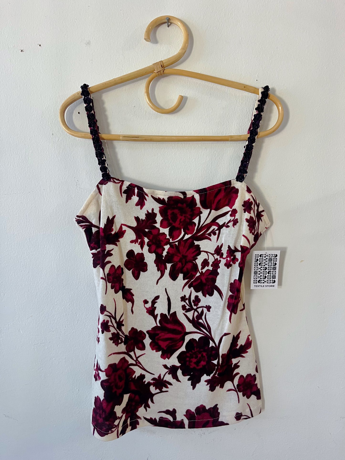 Paris Floral Wool Sequined Tank | One Size