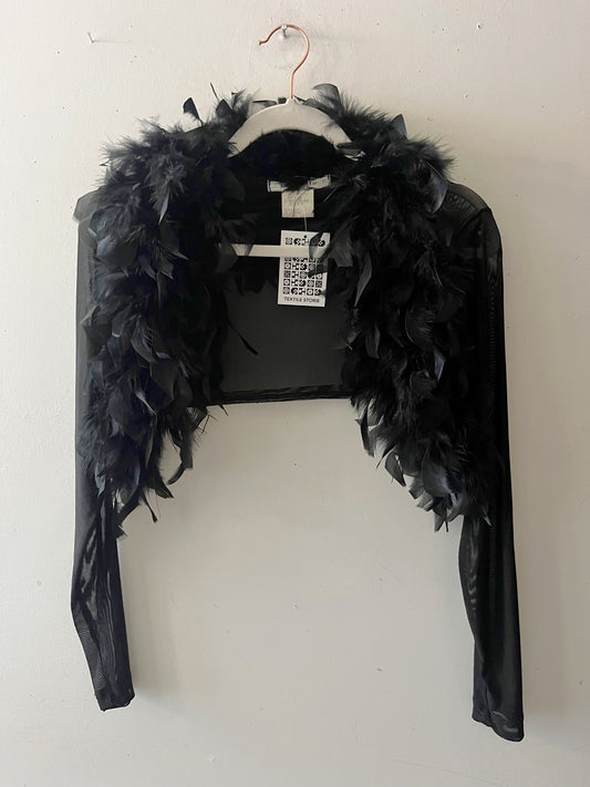 Feather Mesh Bolero | Medium