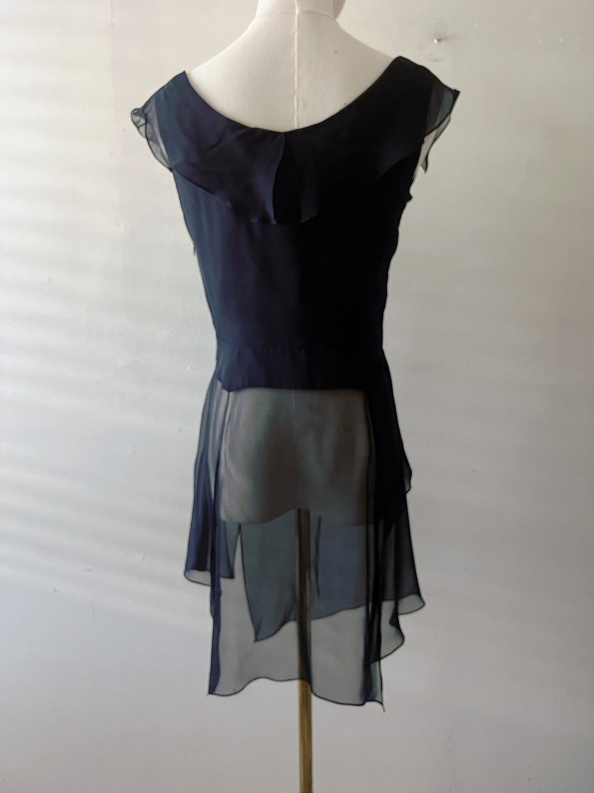 Silk Handkerchief Hem Moody Goth Top| Small