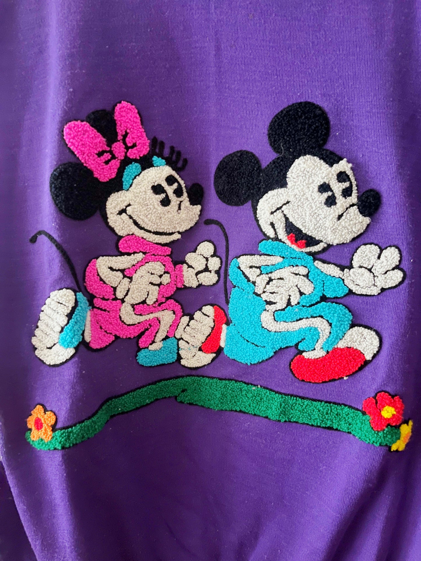 Chenille Texture Disney Graphic Sweatshirt| M/L