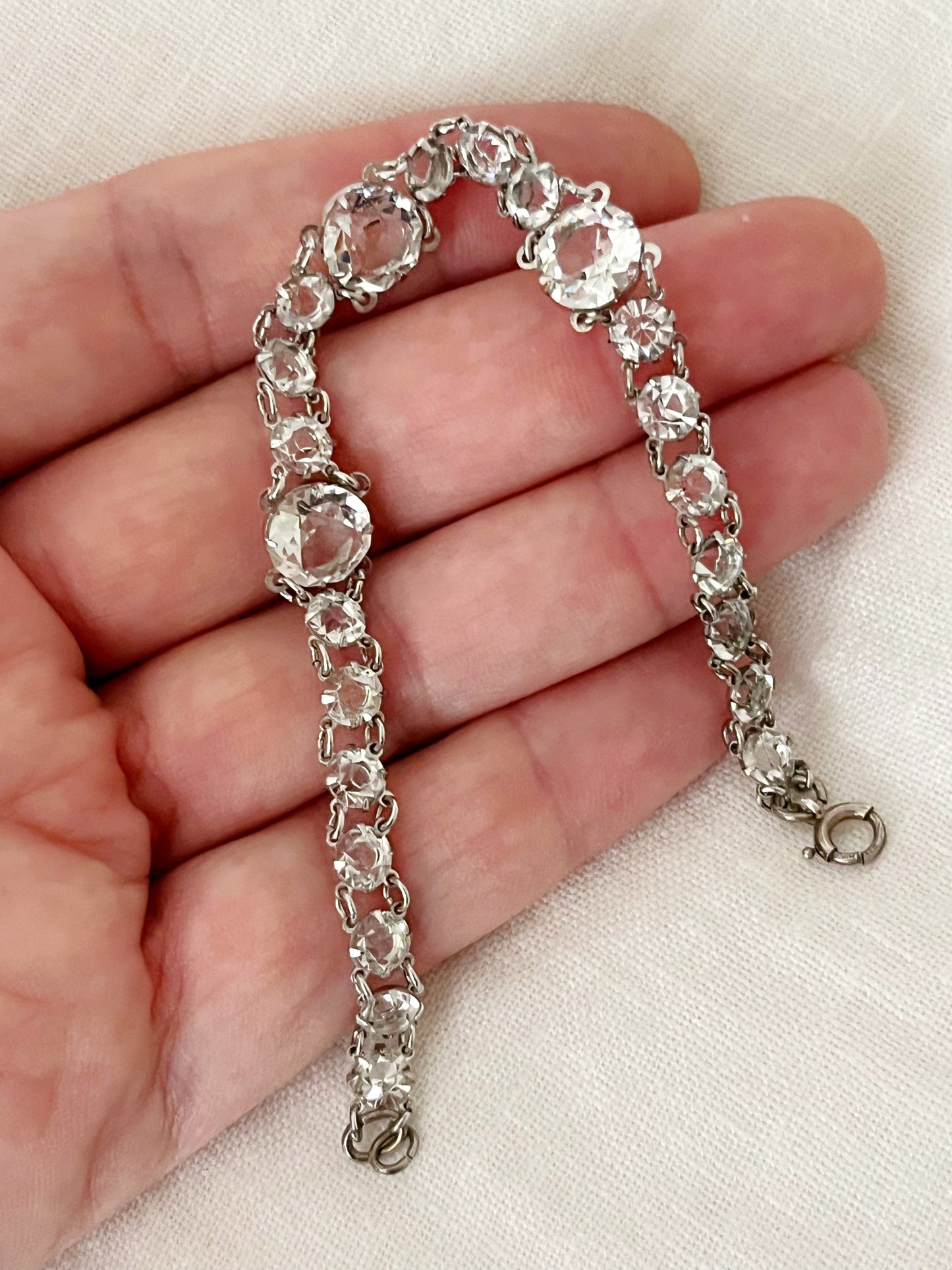 Art Deco Crystal Paste Bracelet