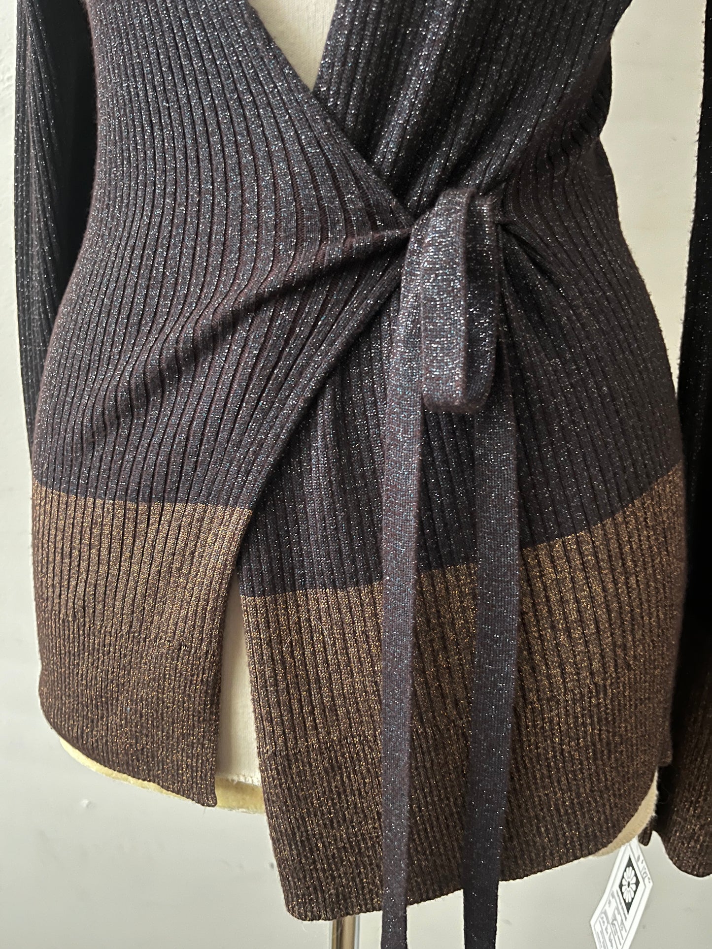 Dries Van Noten Knit Wrap Top| Medium