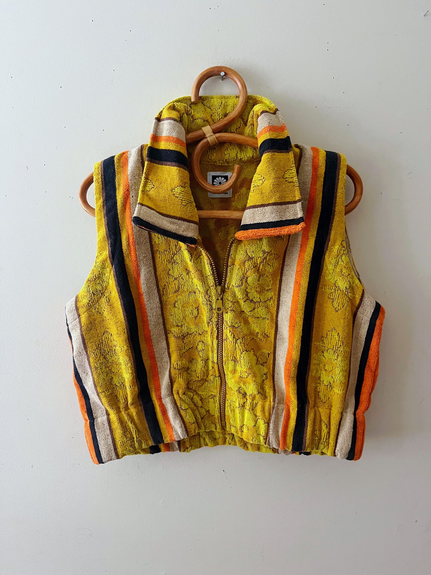 Sun Striped Bomber Vest