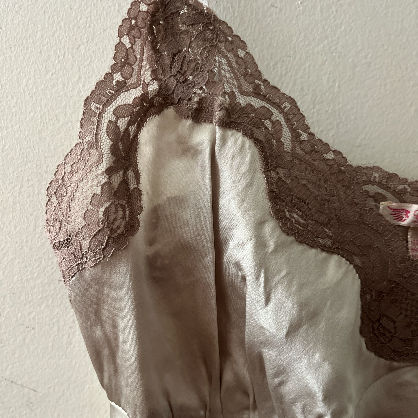 Silk Lace Cami Embroidered Silver| Medium