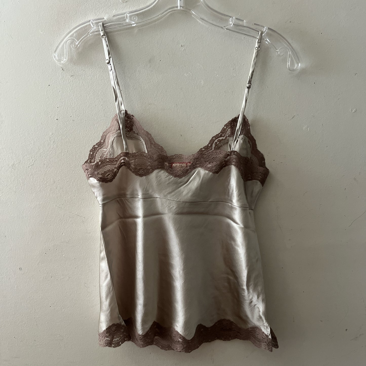 Silk Lace Cami Embroidered Silver| Medium