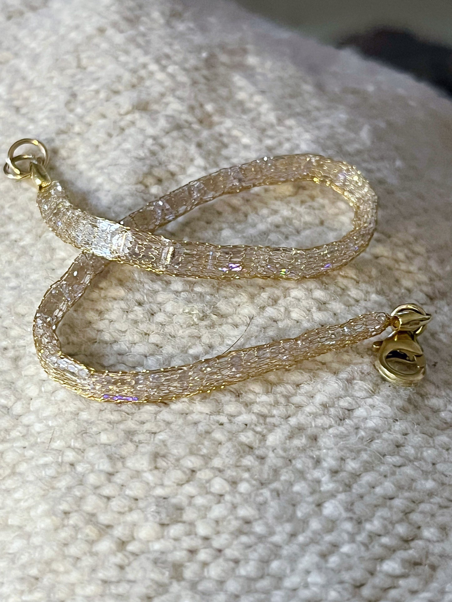 Gold Mesh Baguette Bracelet