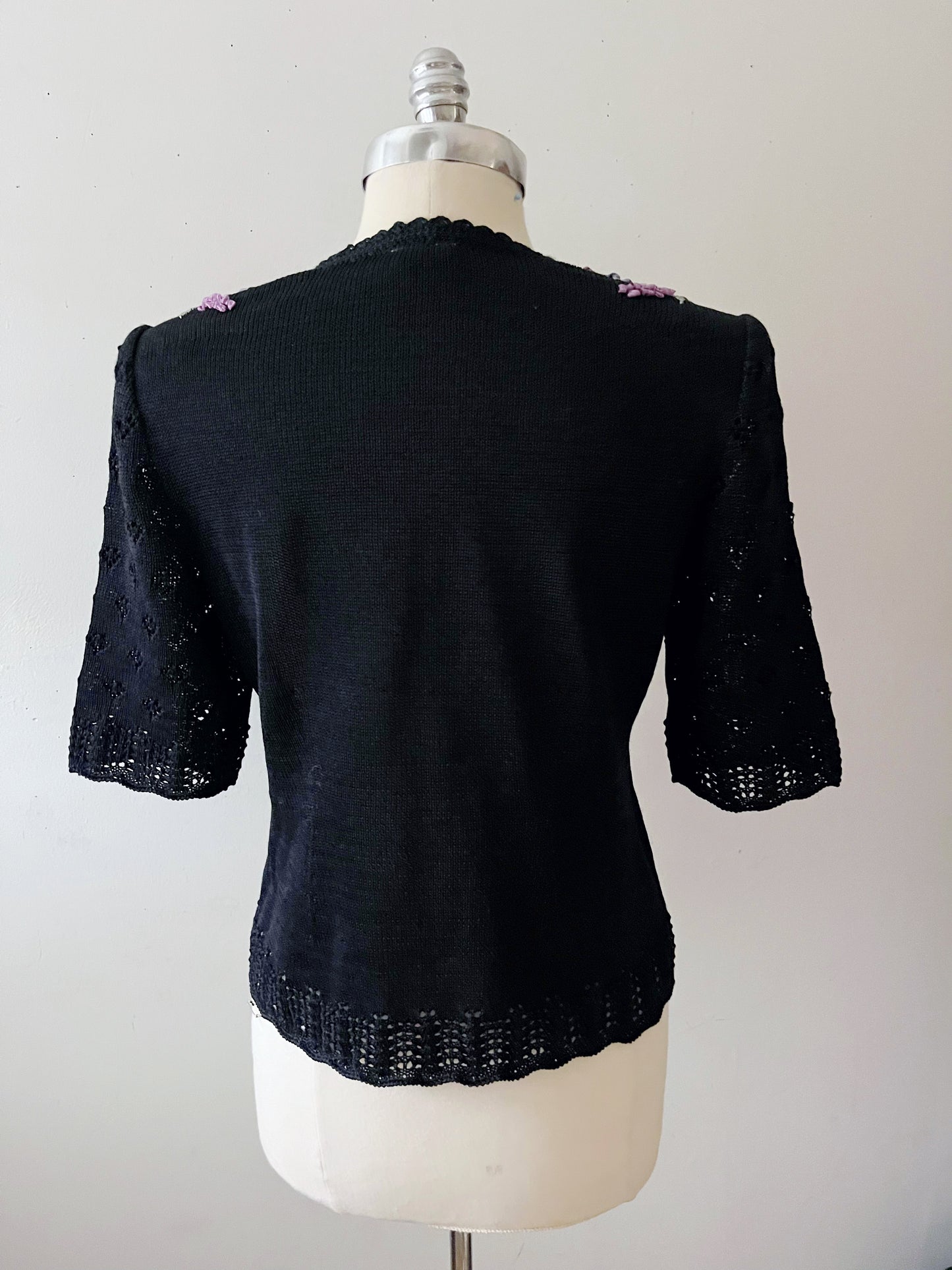 Embroidered Garden Knit Top