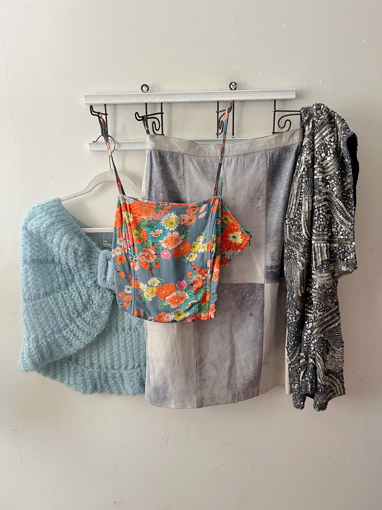 Mohair Knit Shrug Cape Cardigan| One size