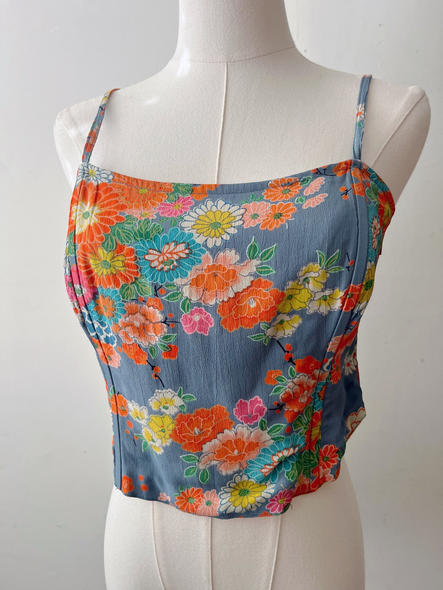 Floral Boned Bustier Top| Medium
