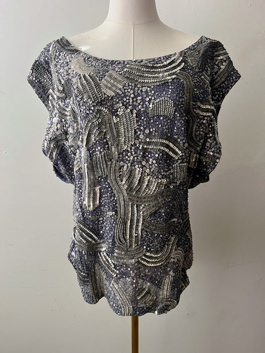 Boho Sequined Top| Medium