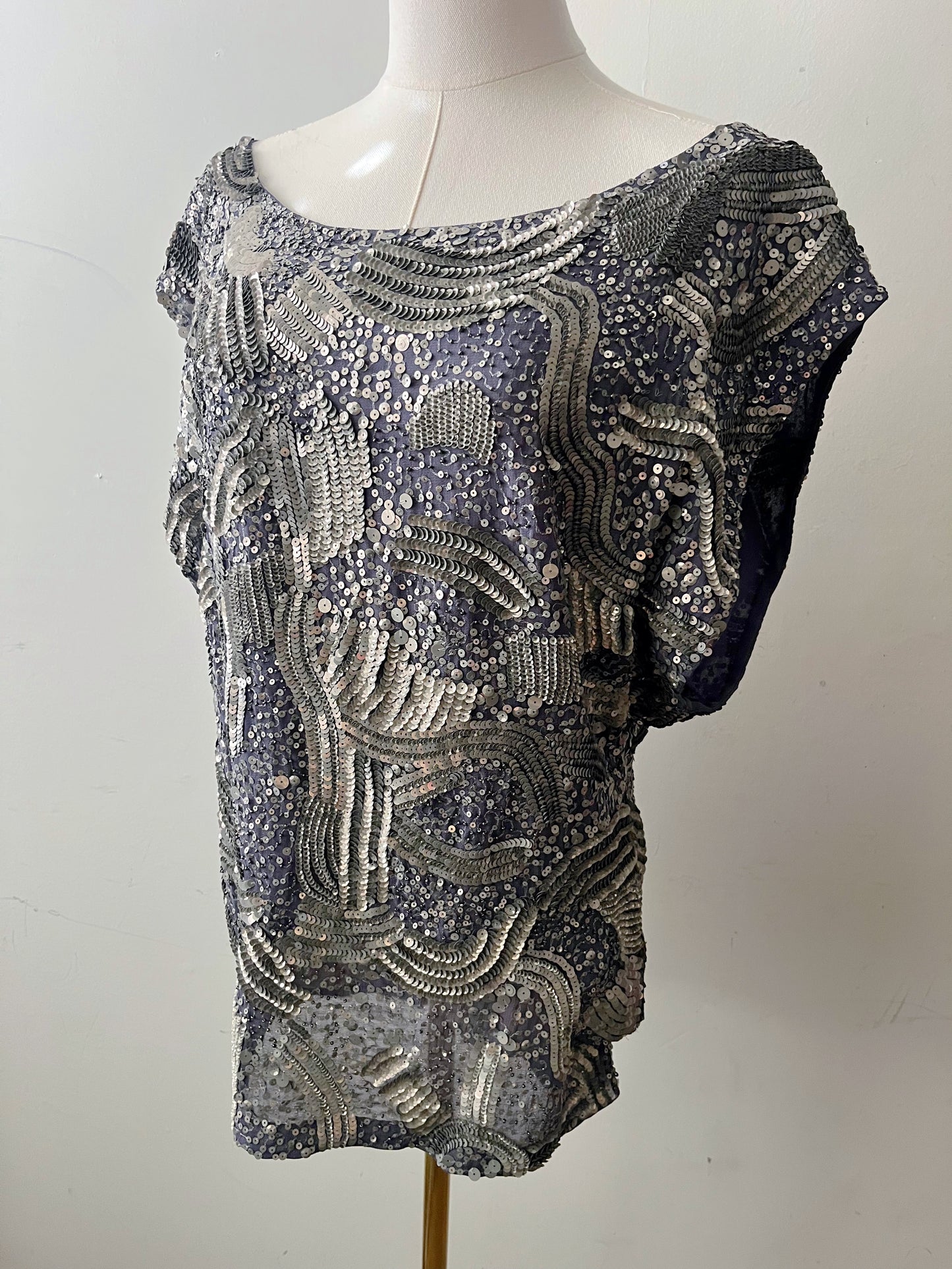 Boho Sequined Top| Medium