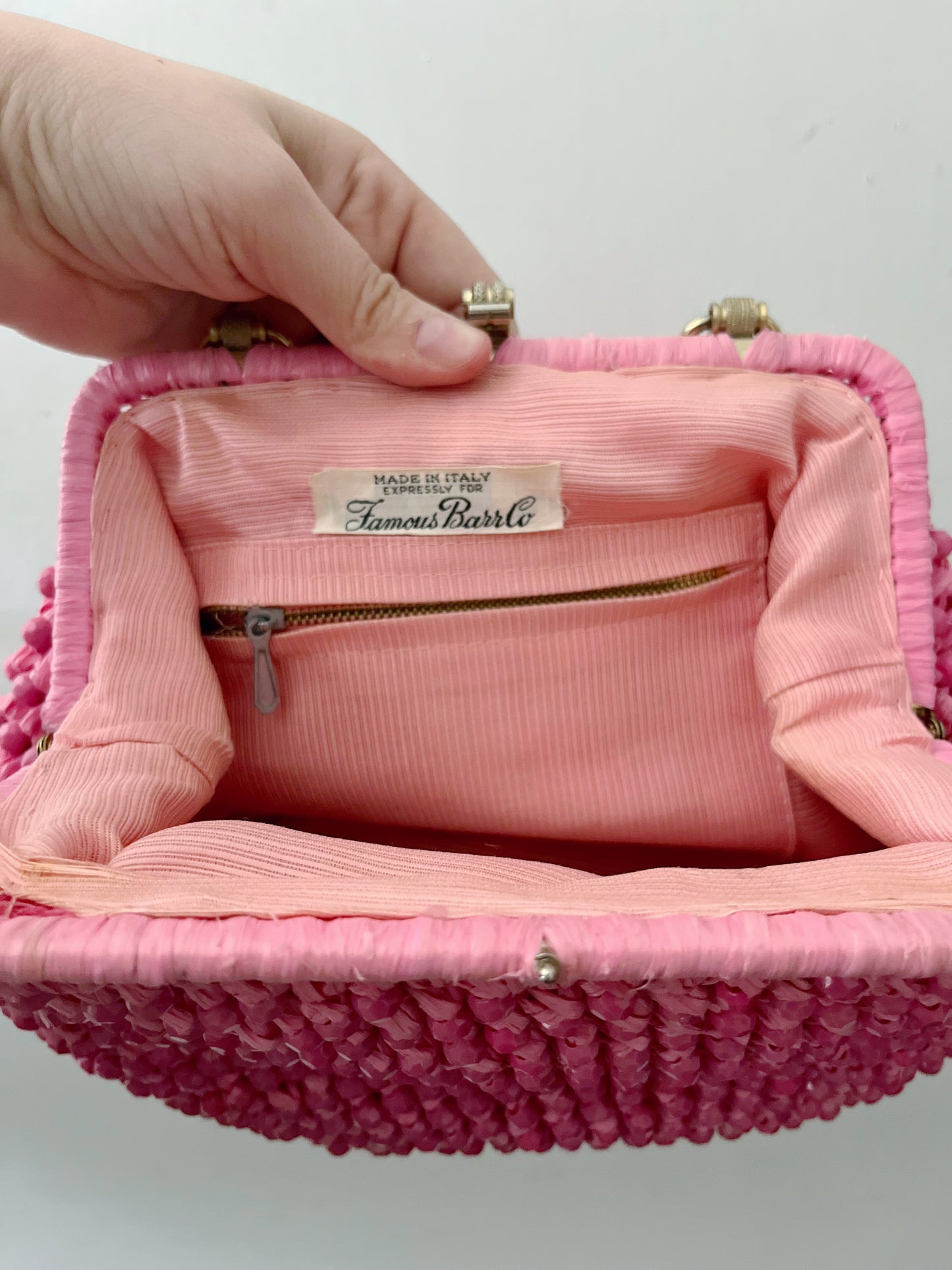 Raffia Beaded Weave Handbag Purse