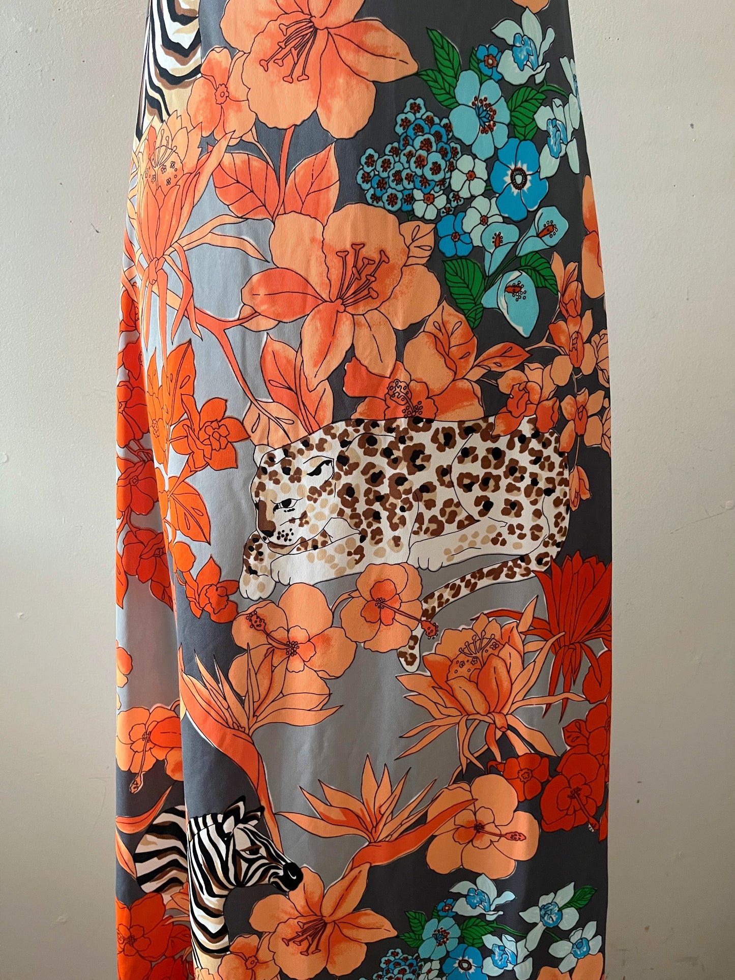 Novelty Animal Print Maxi Dress