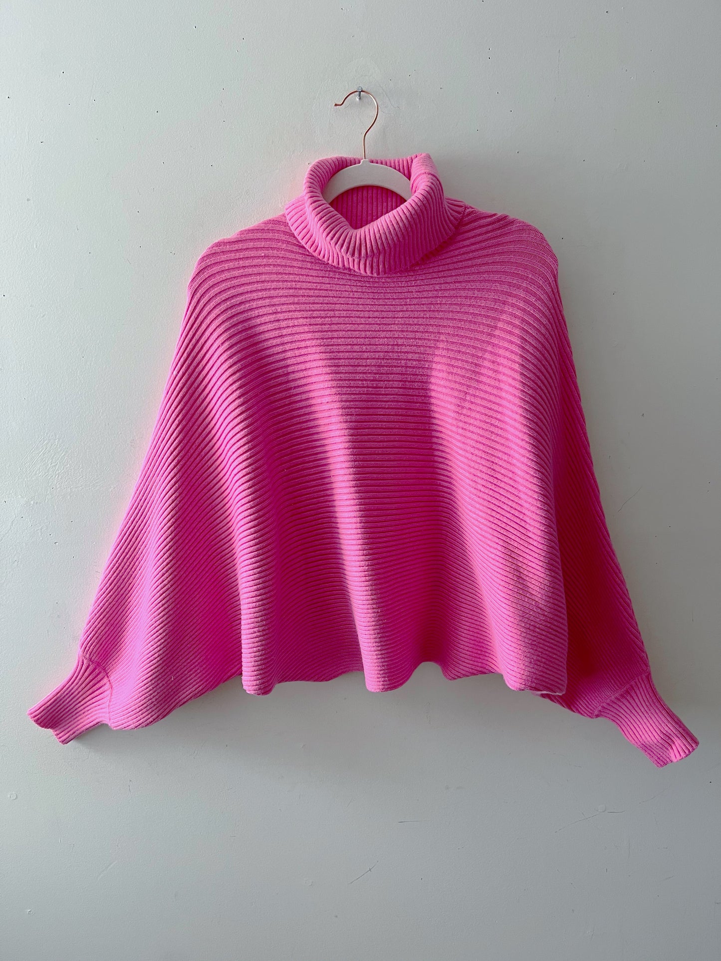Zara Pink Chunky Cropped Sweater