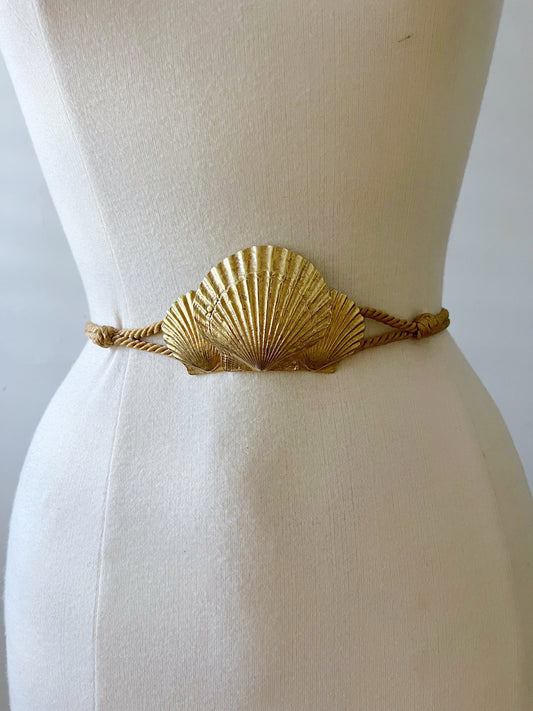 Art Metal Seashells Rope Belt| One Size
