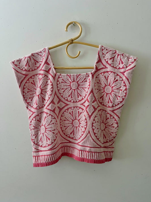 Power Rose Medallion Towel Top| M/L